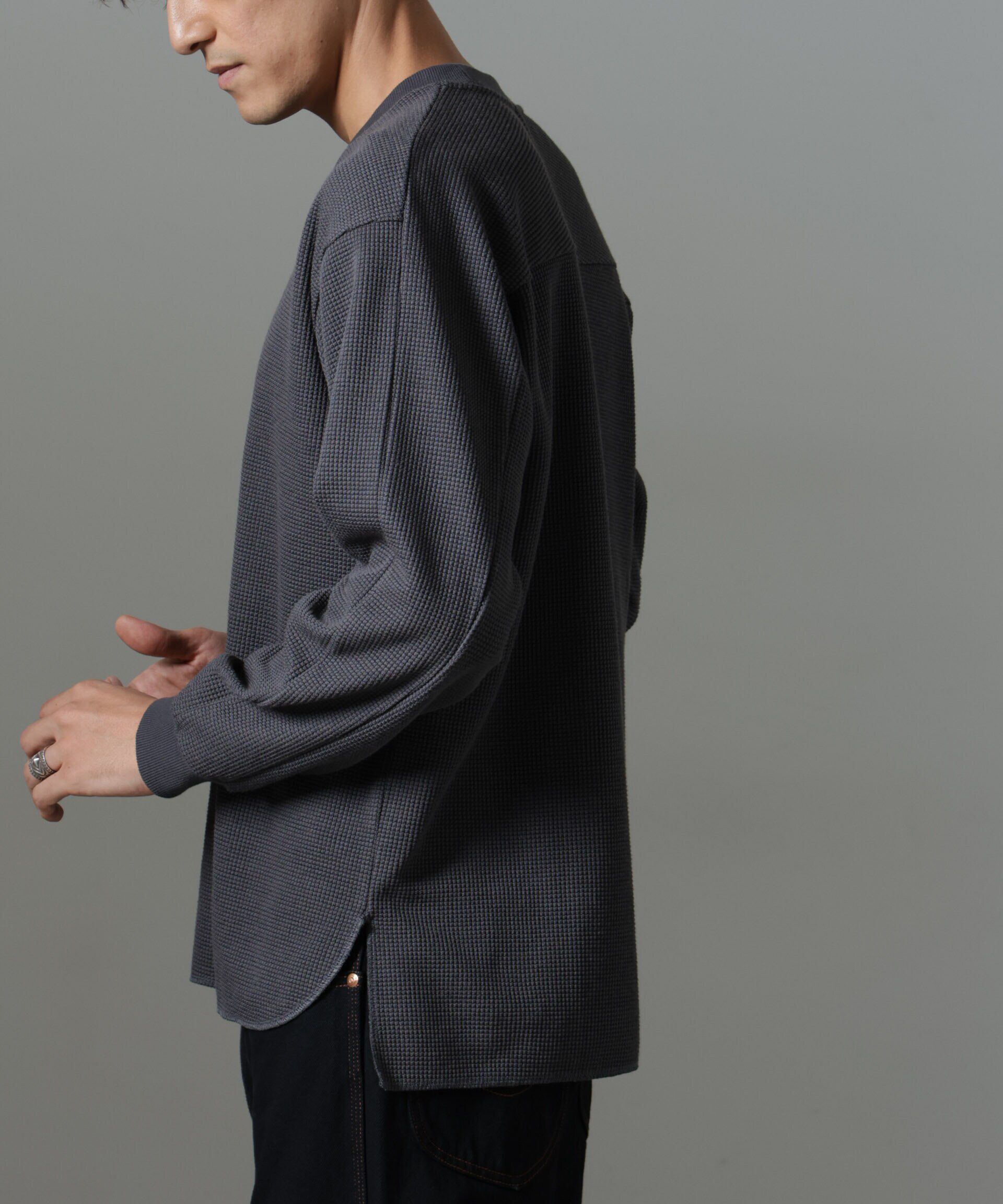 nano･universe「テクノワッフル ロングスリーブTシャツ」|Tシャツ・カットソー|