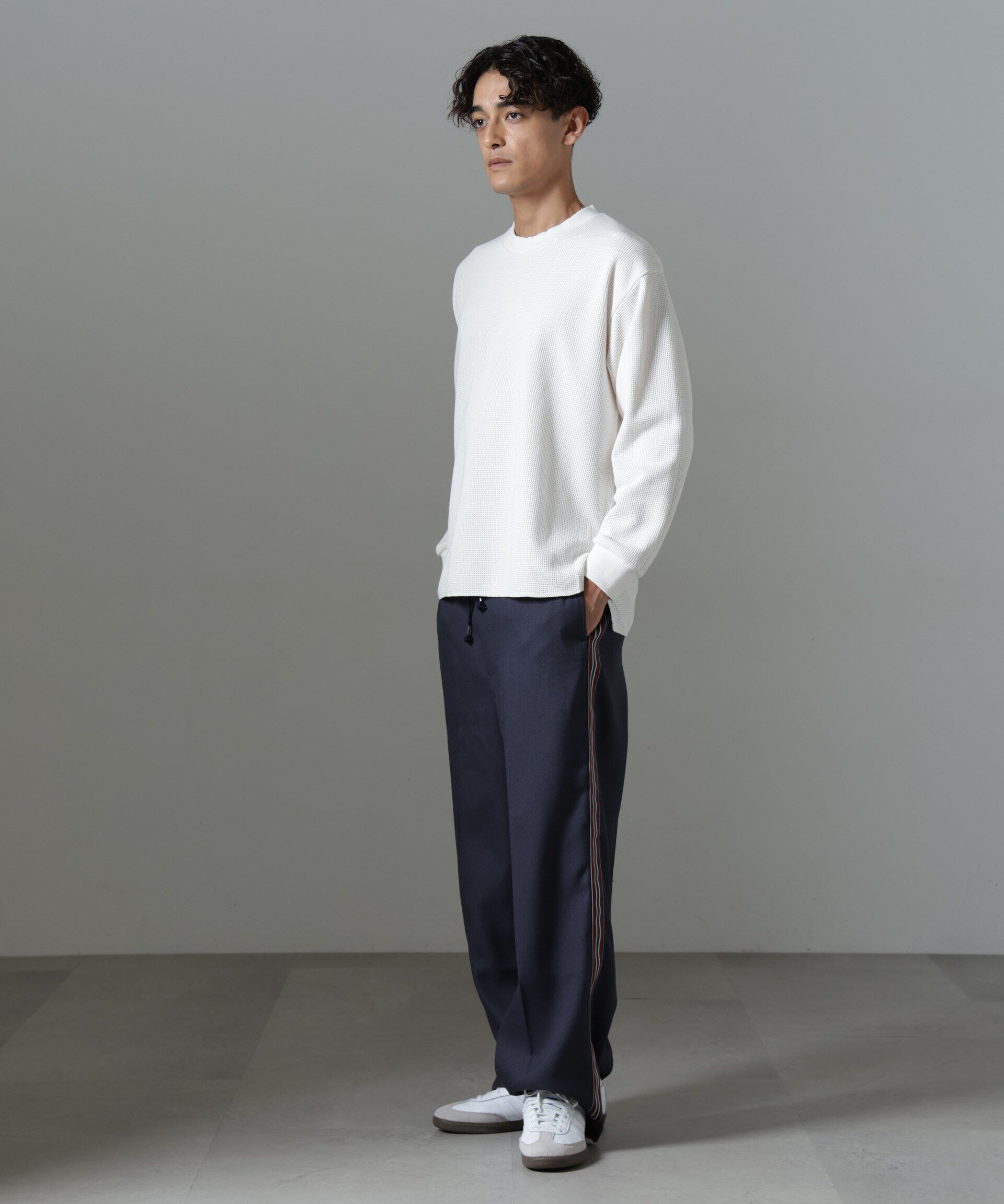 nano･universe「テクノワッフル ロングスリーブTシャツ」|Tシャツ・カットソー|