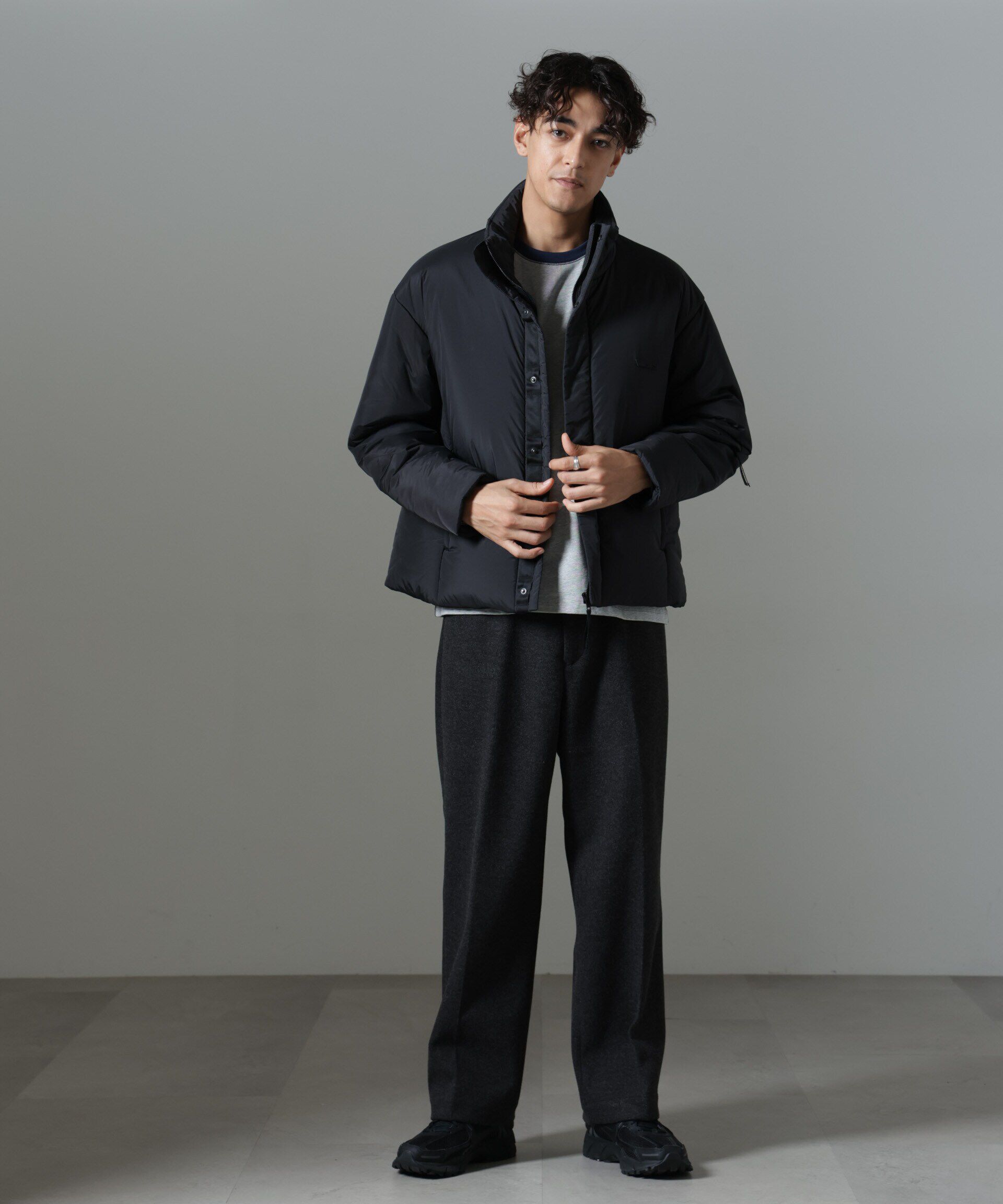 nano･universe「｢NJ/CLUB｣PARKSTOCK  中綿ブルゾン」|ブルゾン・スタジャン|