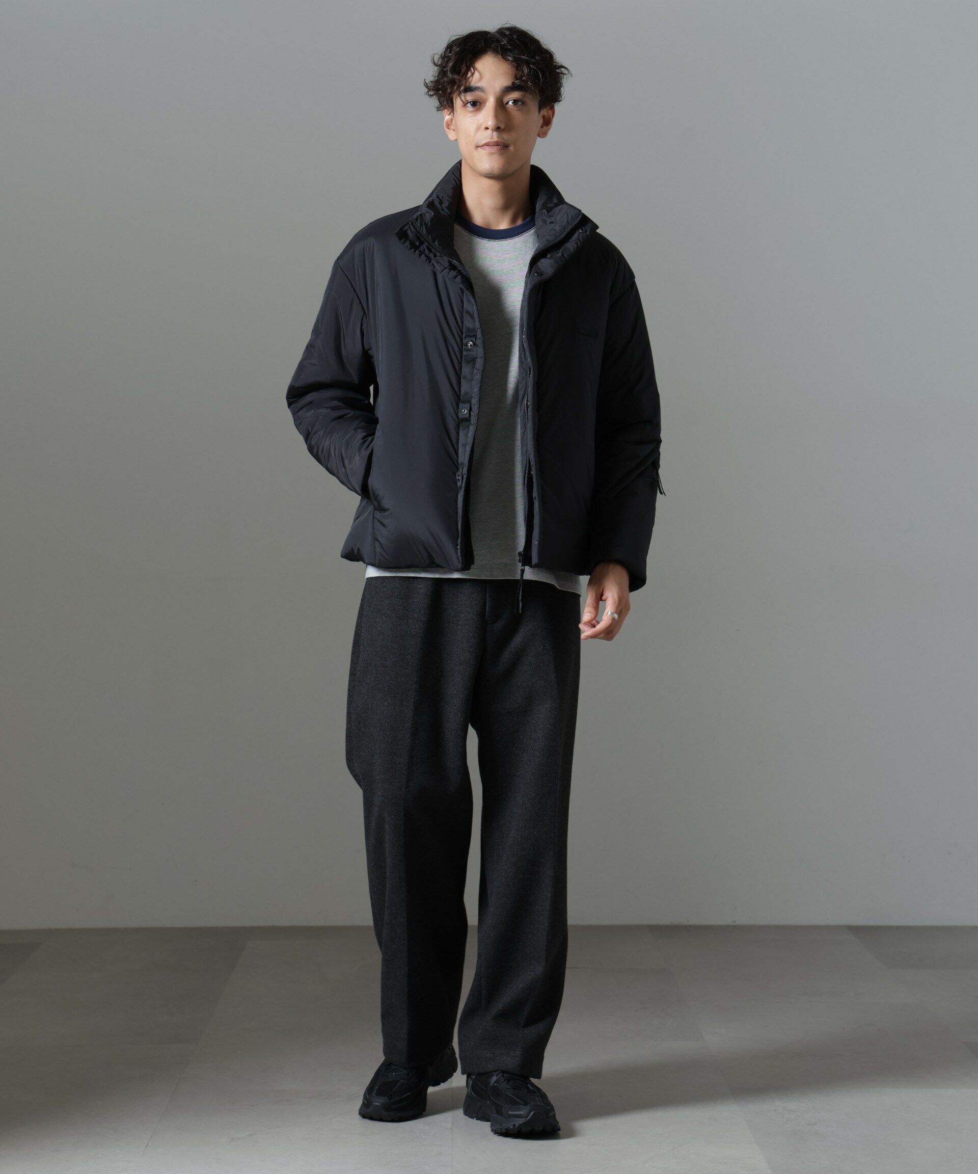 nano･universe「｢NJ/CLUB｣PARKSTOCK  中綿ブルゾン」|ブルゾン・スタジャン|