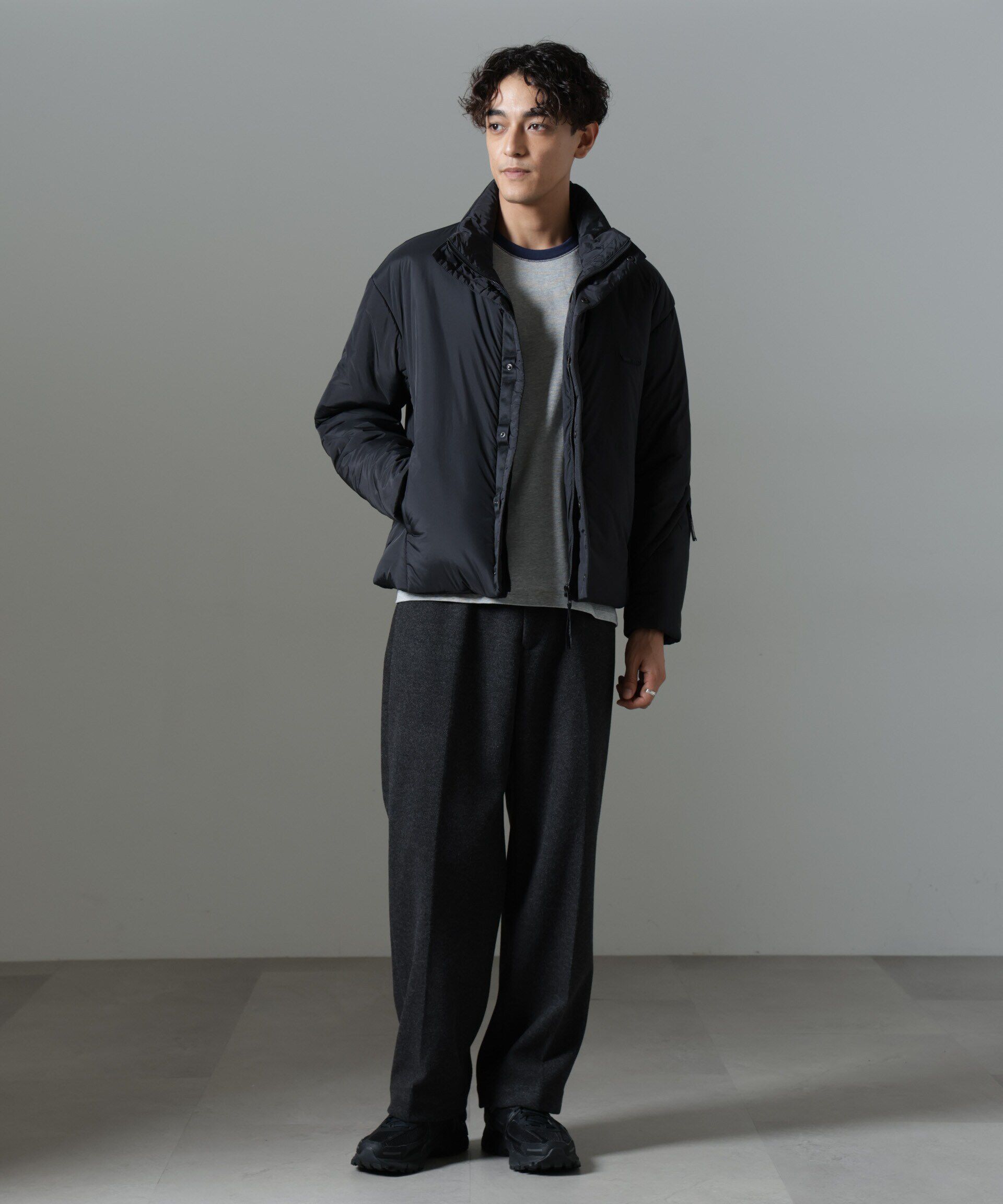 nano･universe「｢NJ/CLUB｣PARKSTOCK  中綿ブルゾン」|ブルゾン・スタジャン|