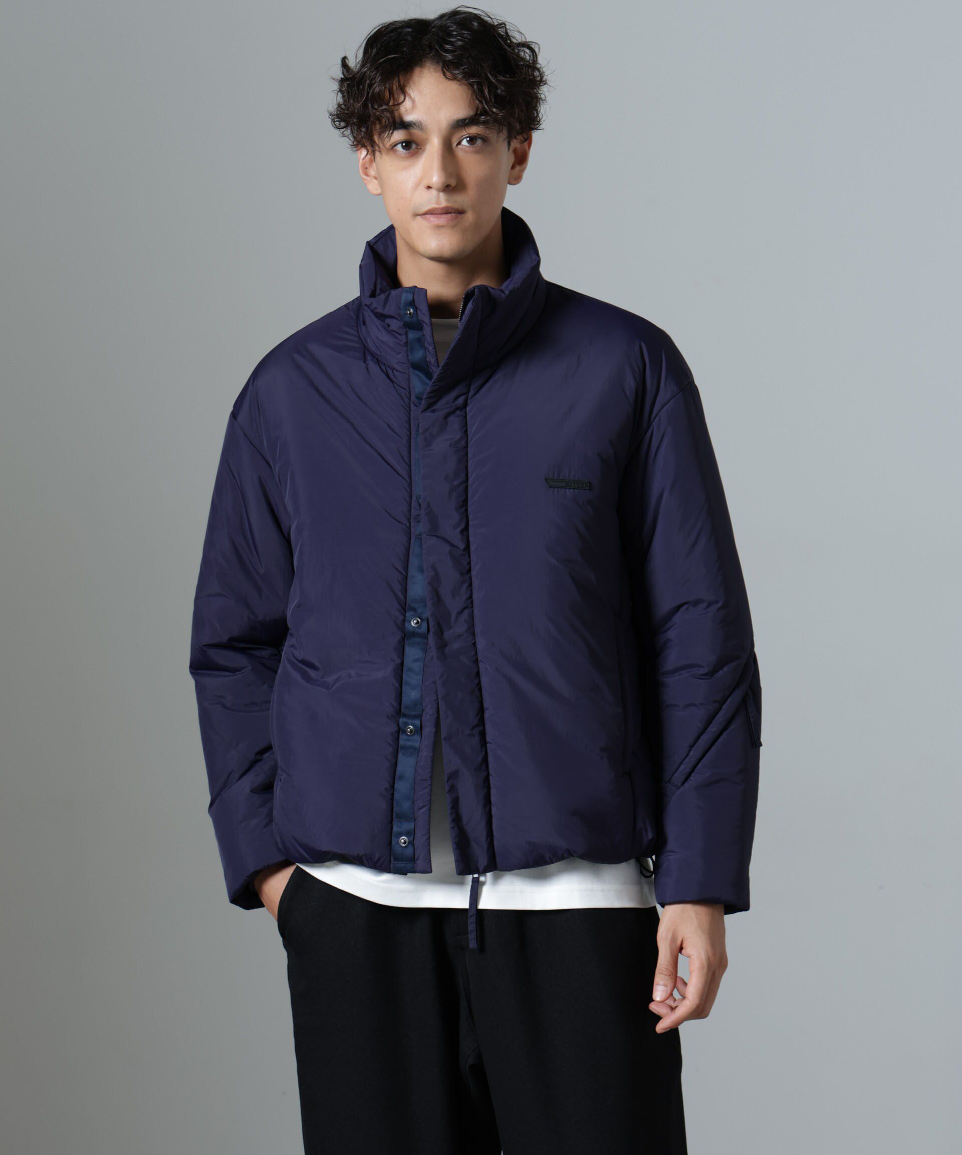 nano･universe「｢NJ/CLUB｣PARKSTOCK  中綿ブルゾン」|ブルゾン・スタジャン|ネイビー