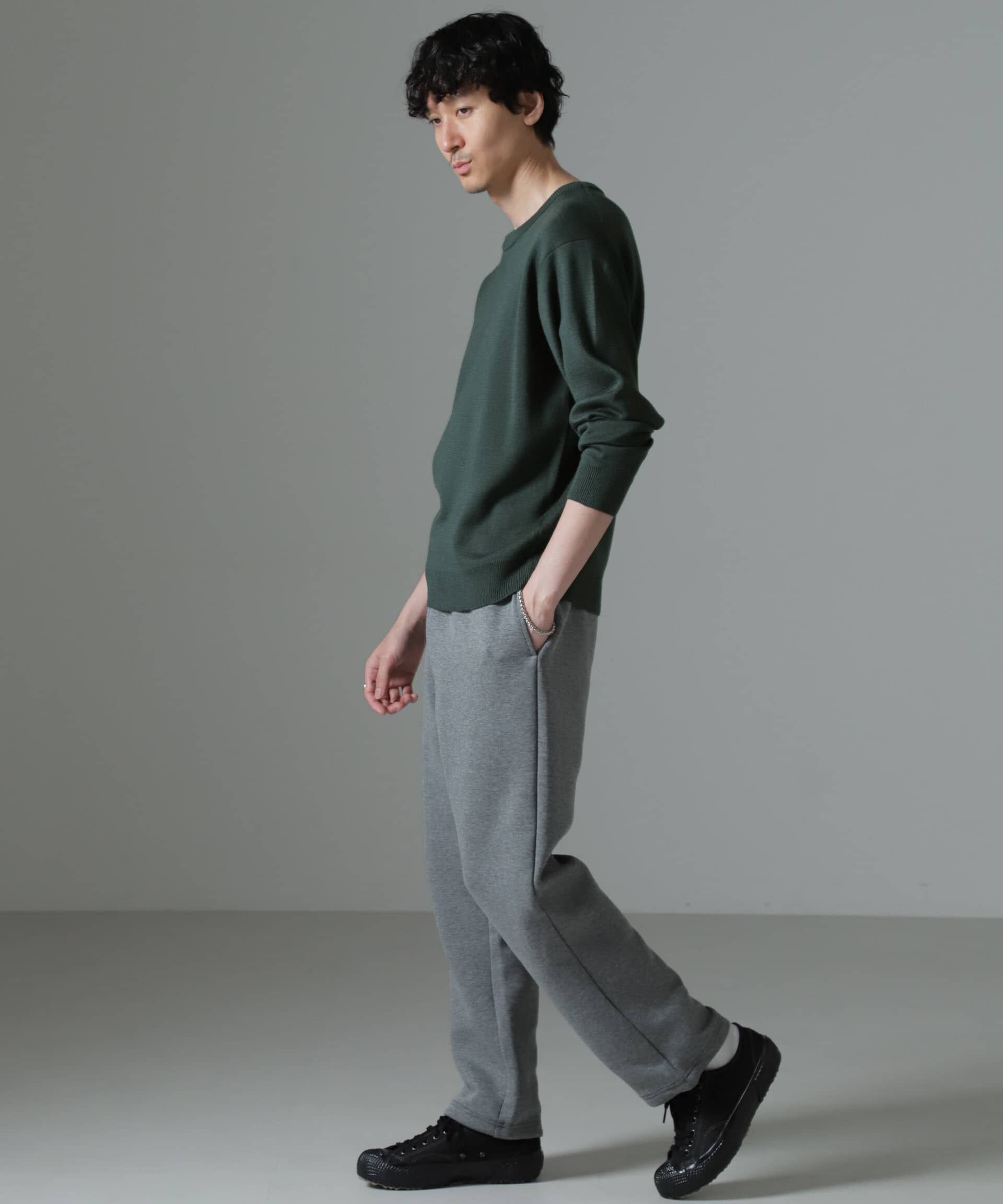 nano･universe「タスマニアミックス ミラノリブリラックスクルーネックニット」|ニット・セーター|