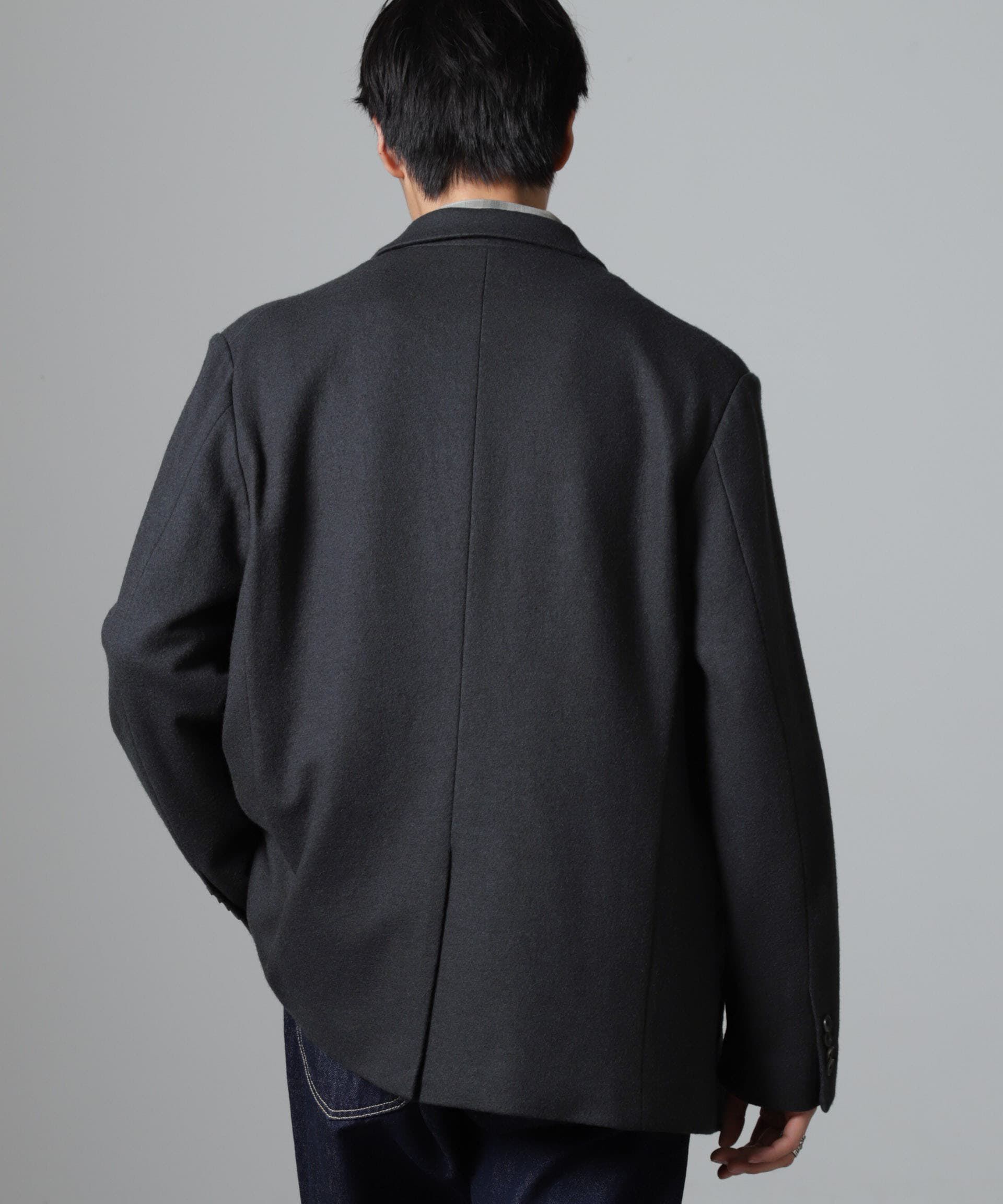 nano･universe「「100%ウール」ピークドラペルダブルジャケット」|テーラードジャケット|