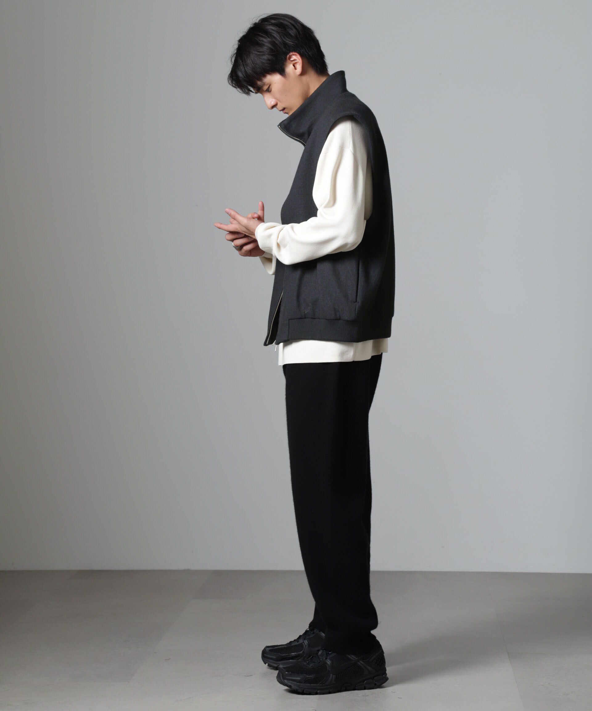 nano･universe「「100%ウール」ジップベスト」|ダウンベスト・ベスト|