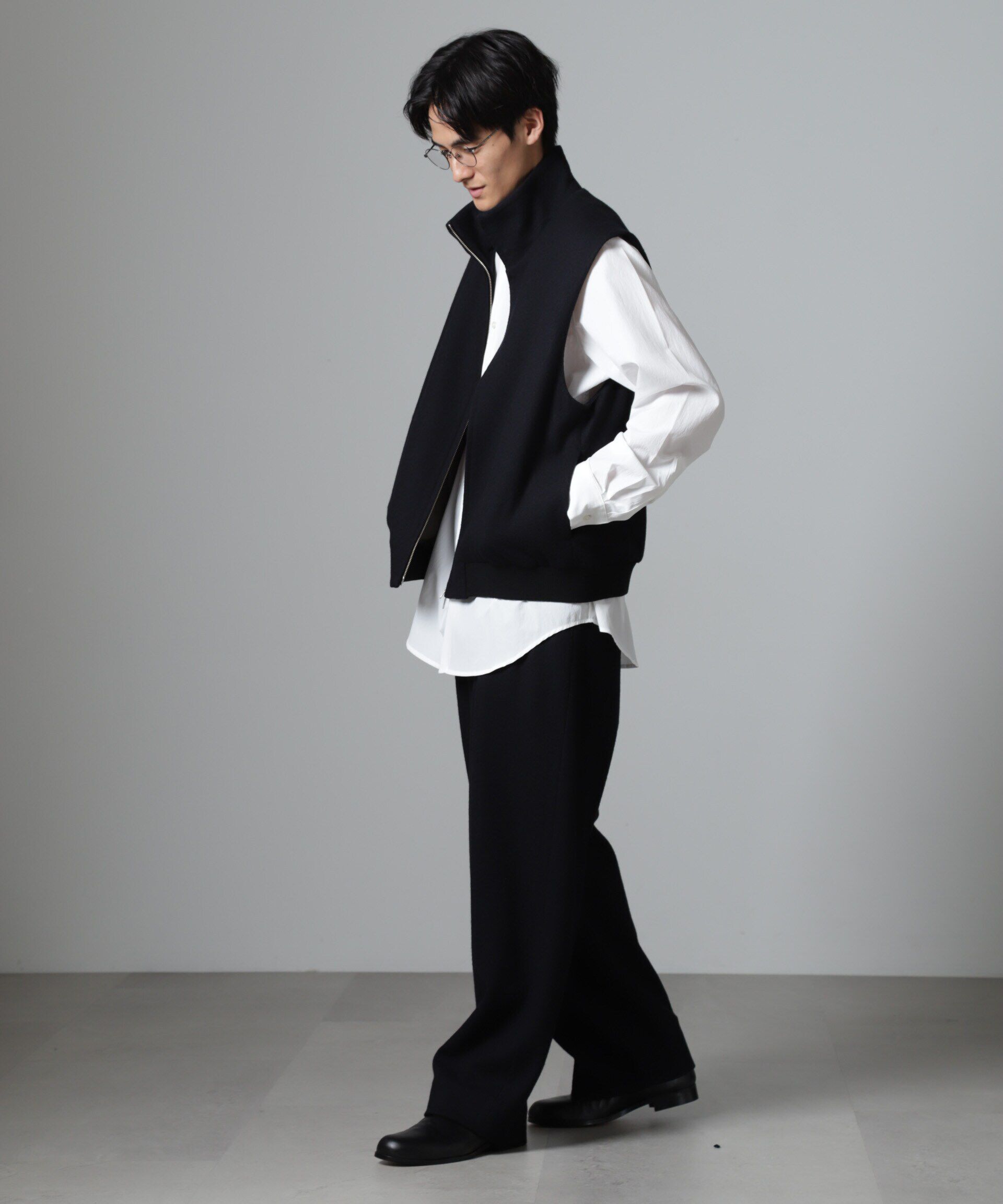 nano･universe「「100%ウール」ジップベスト」|ダウンベスト・ベスト|