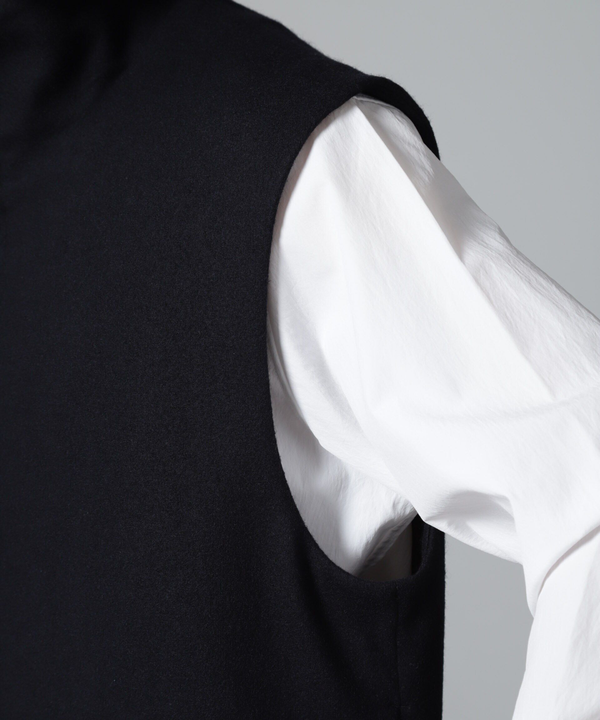 nano･universe「「100%ウール」ジップベスト」|ダウンベスト・ベスト|