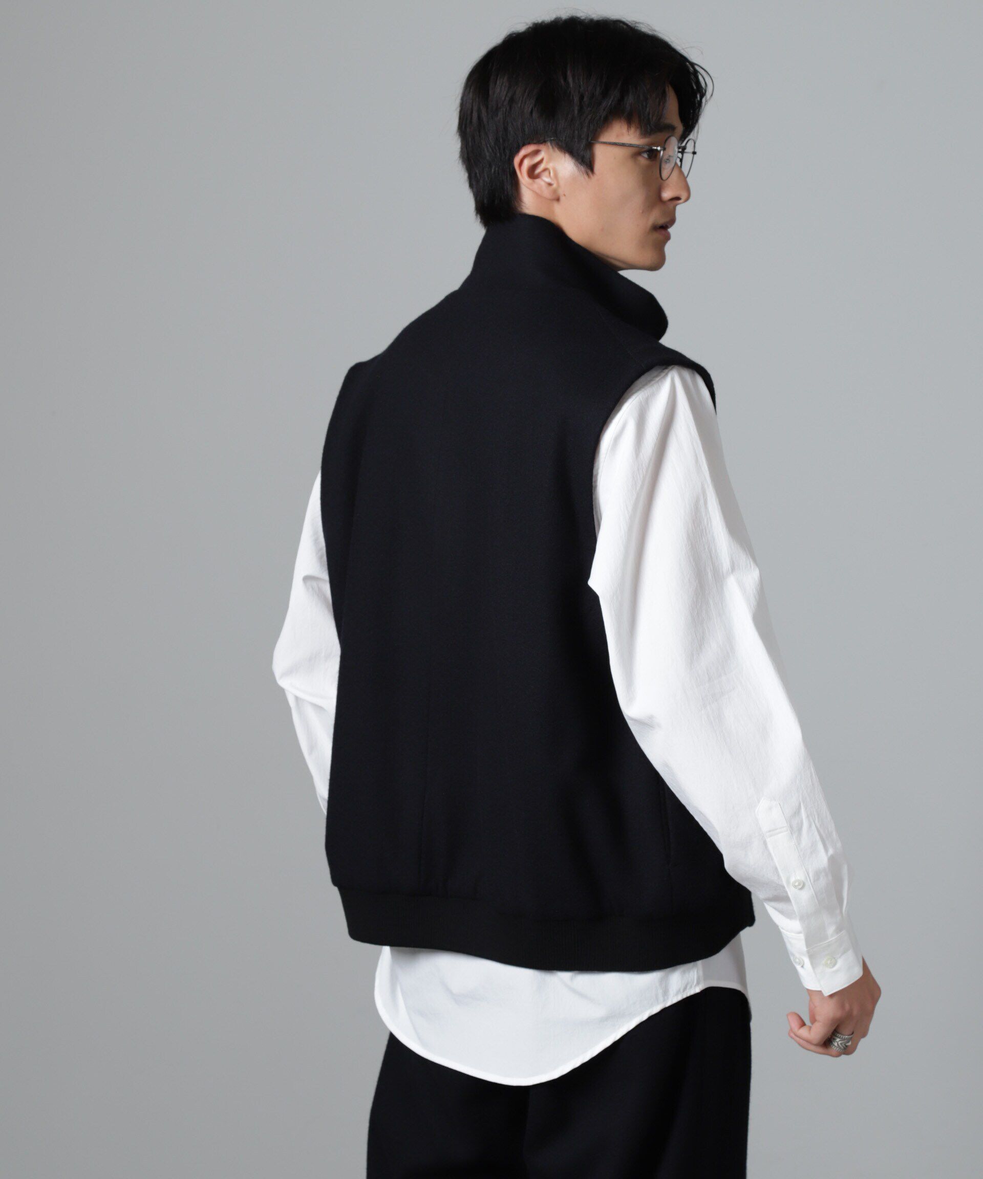 nano･universe「「100%ウール」ジップベスト」|ダウンベスト・ベスト|