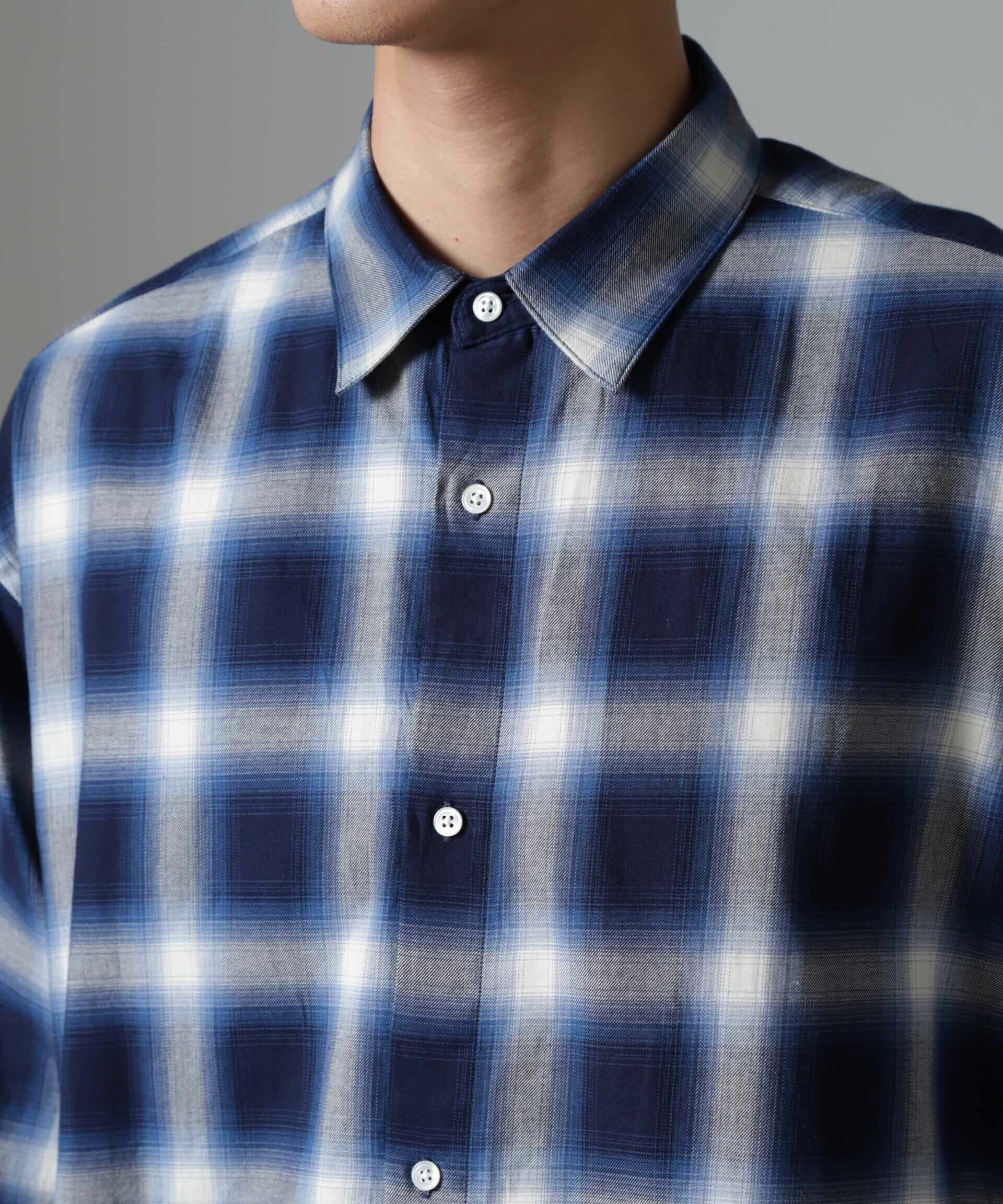 nano･universe「ツイルソフトオンブレチェックシャツ」|シャツ・ブラウス|