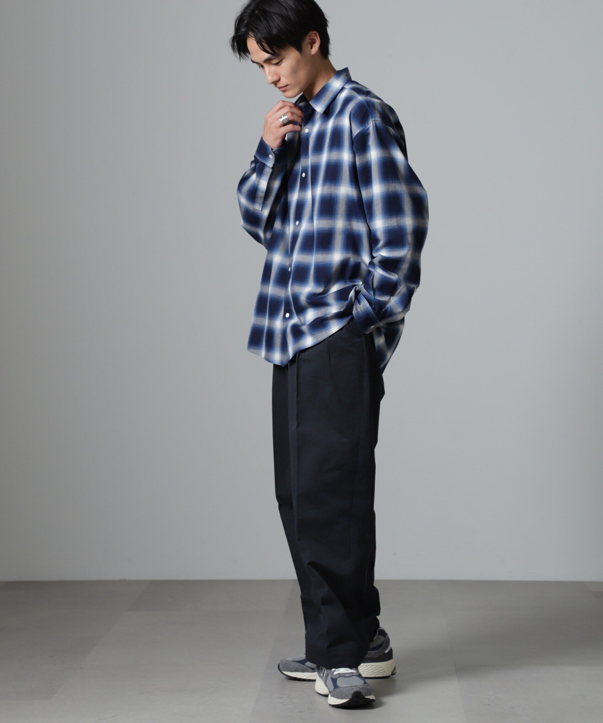 nano･universe「ツイルソフトオンブレチェックシャツ」|シャツ・ブラウス|