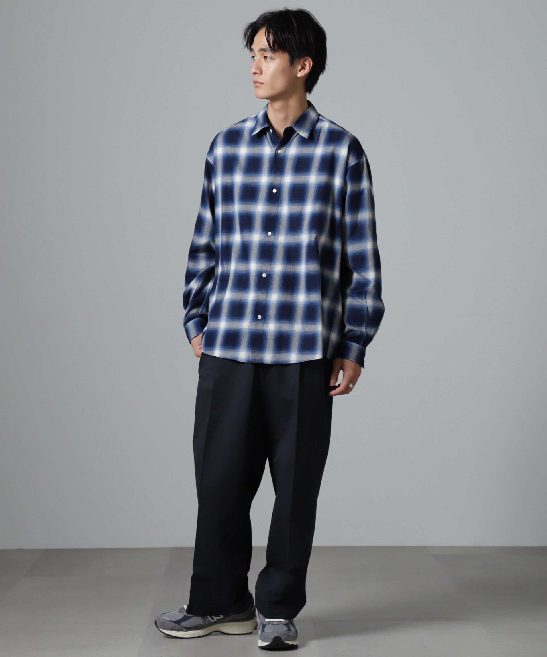 nano･universe「ツイルソフトオンブレチェックシャツ」|シャツ・ブラウス|