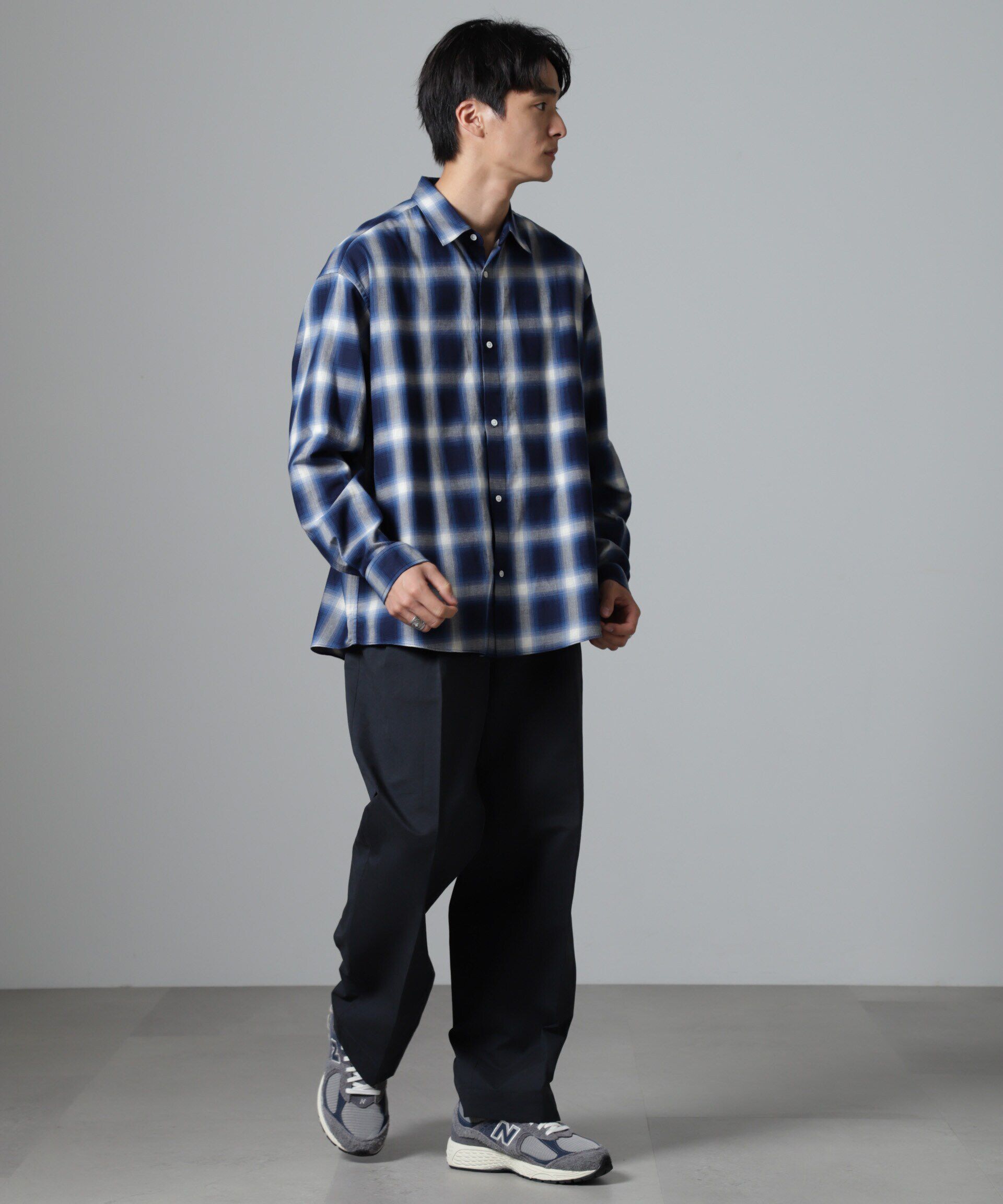 nano･universe「ツイルソフトオンブレチェックシャツ」|シャツ・ブラウス|