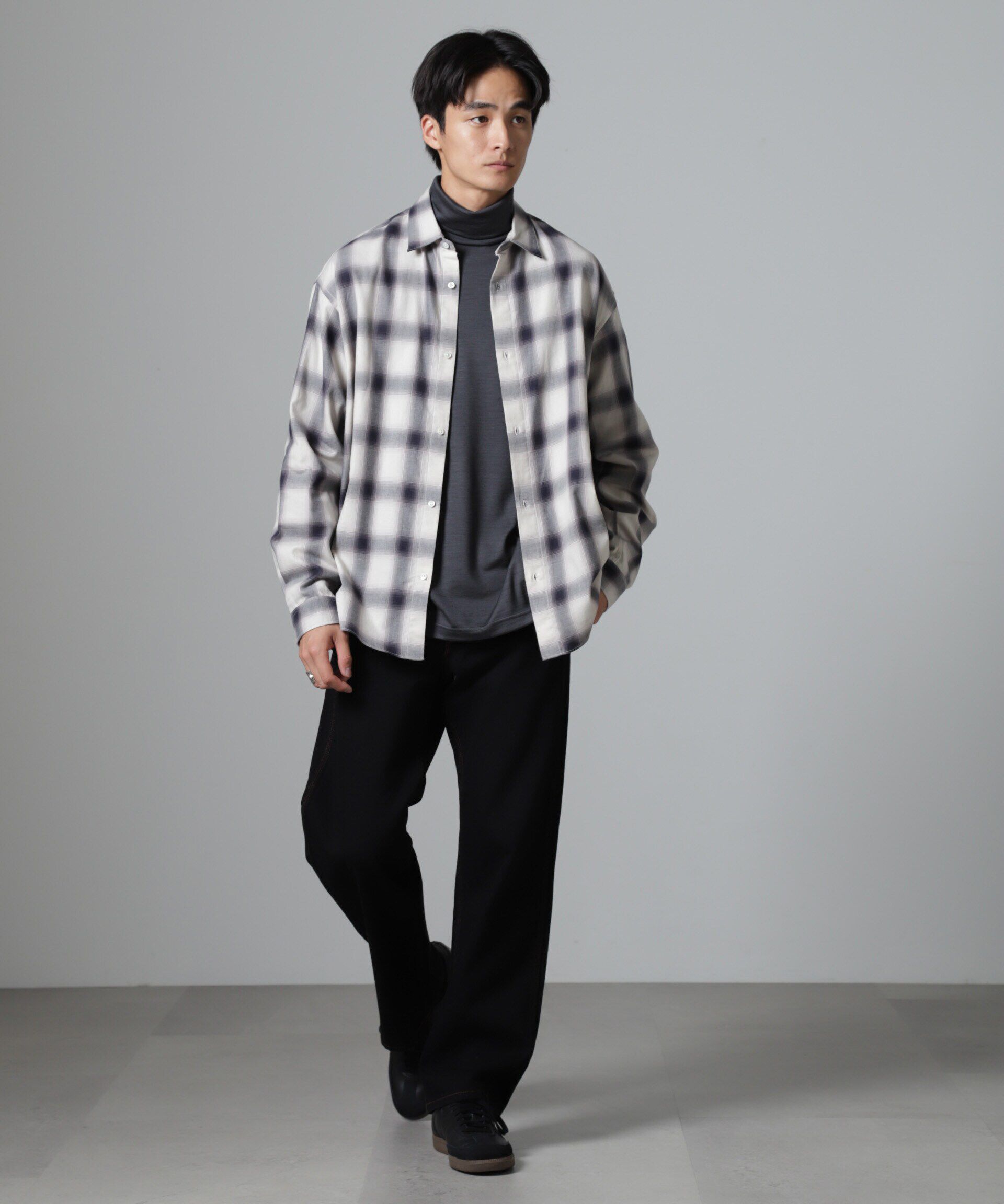 nano･universe「ツイルソフトオンブレチェックシャツ」|シャツ・ブラウス|