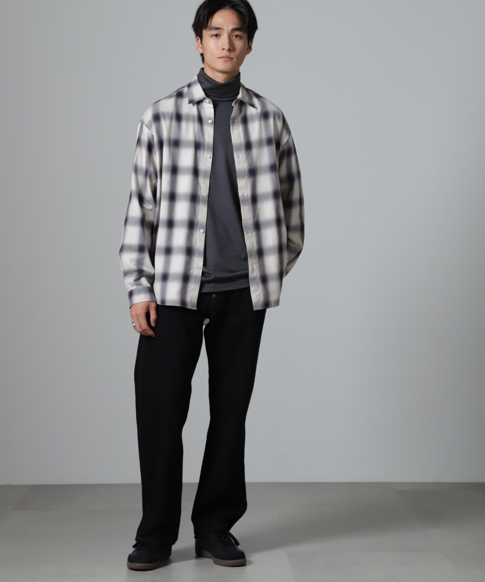 nano･universe「ツイルソフトオンブレチェックシャツ」|シャツ・ブラウス|