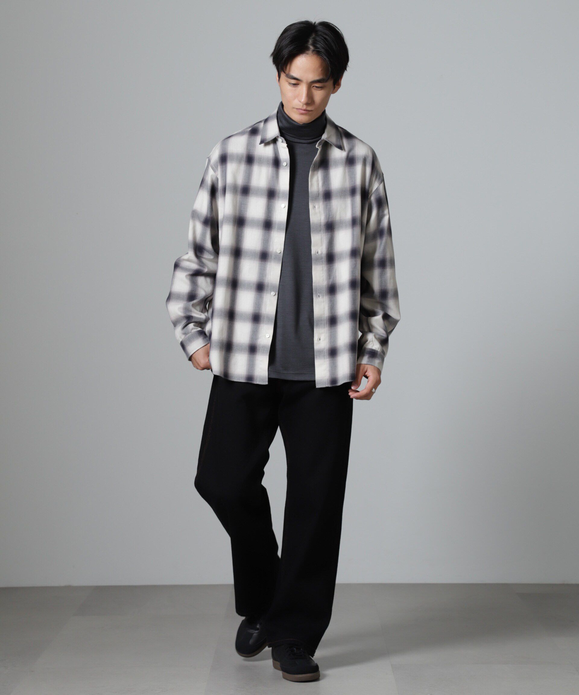 nano･universe「ツイルソフトオンブレチェックシャツ」|シャツ・ブラウス|