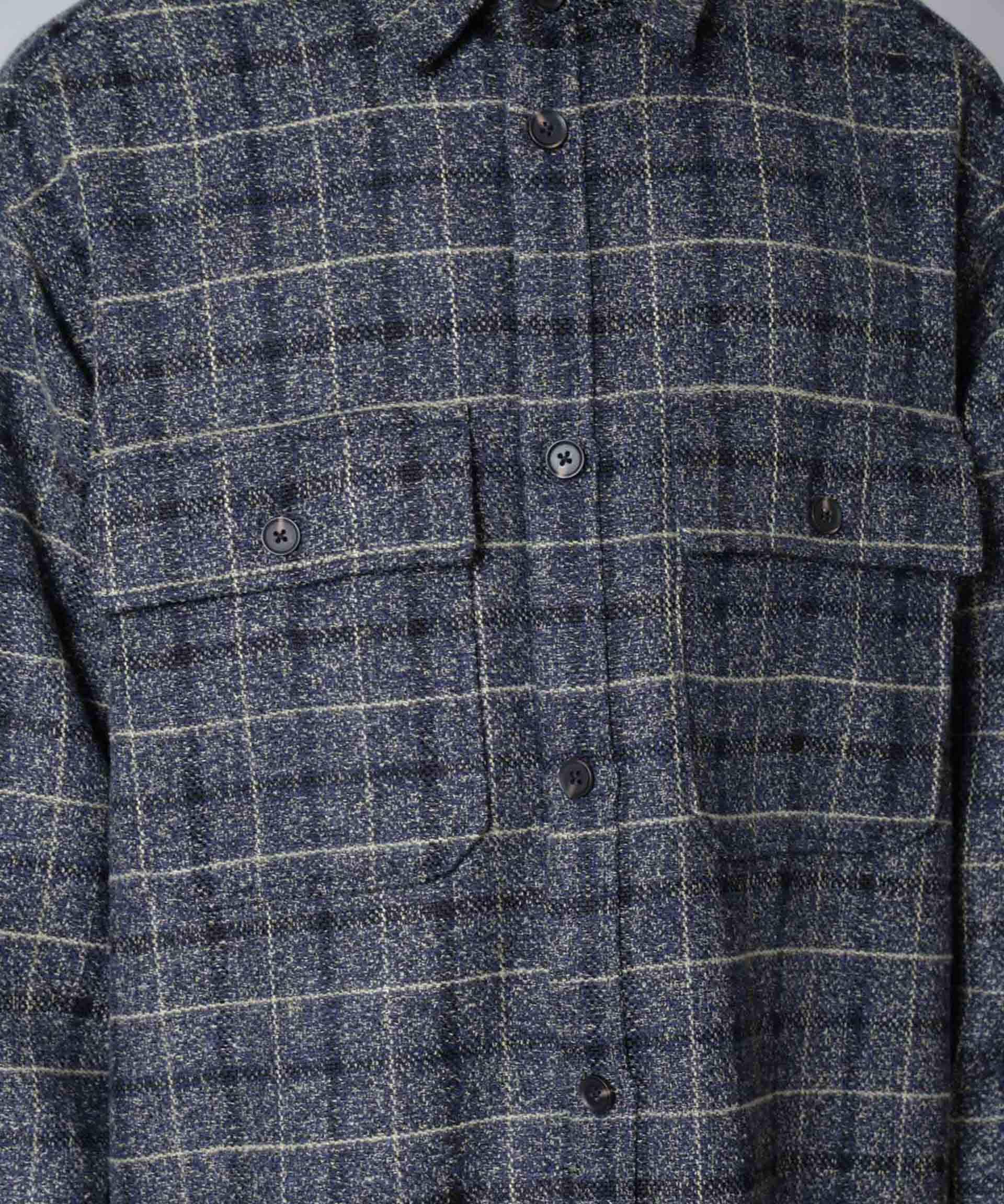 nano･universe「ライトツイードダブルポケットシャツブルゾン」|ブルゾン・スタジャン|