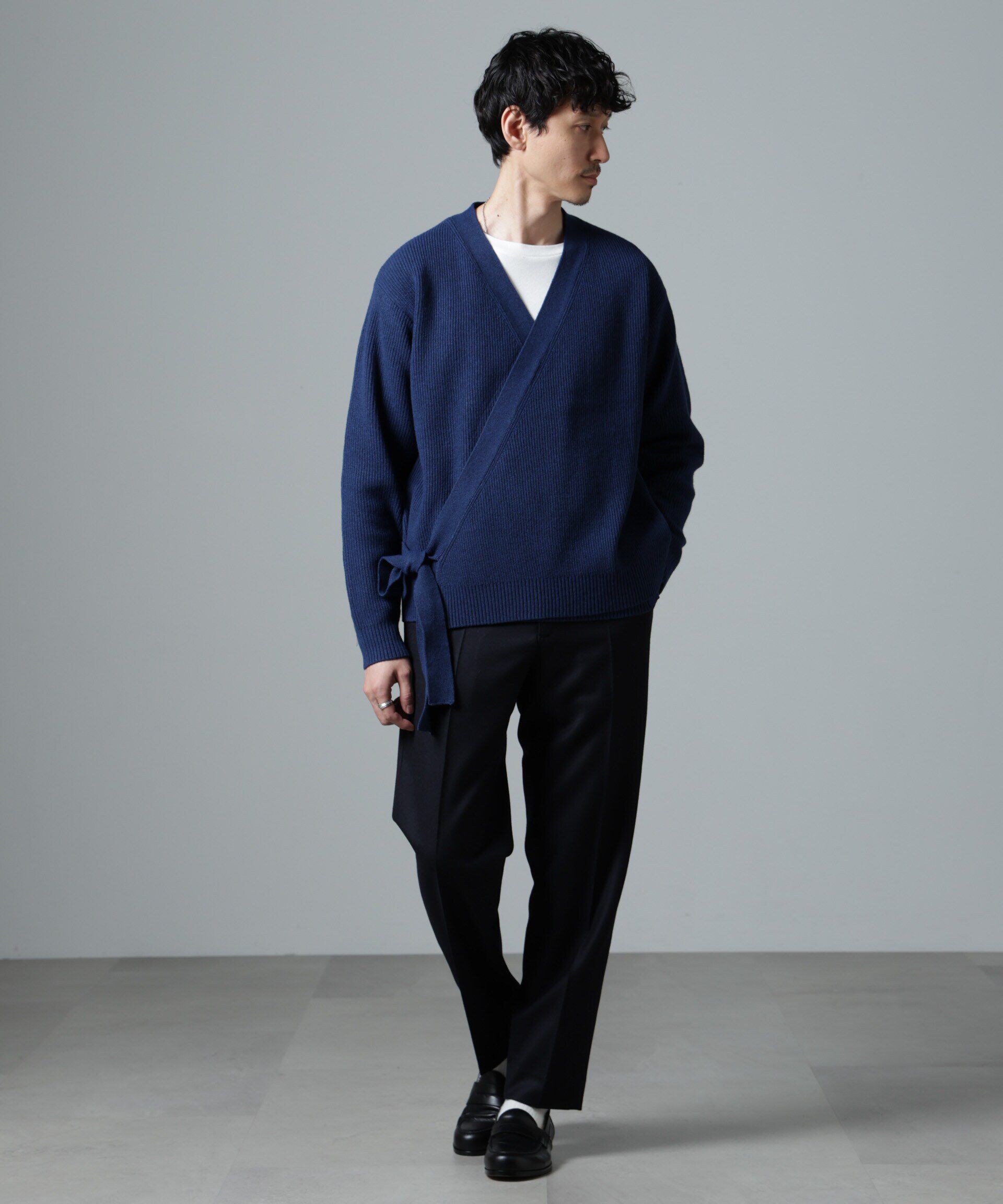 nano･universe「畔編みタイカーディガン」|ニット・セーター|