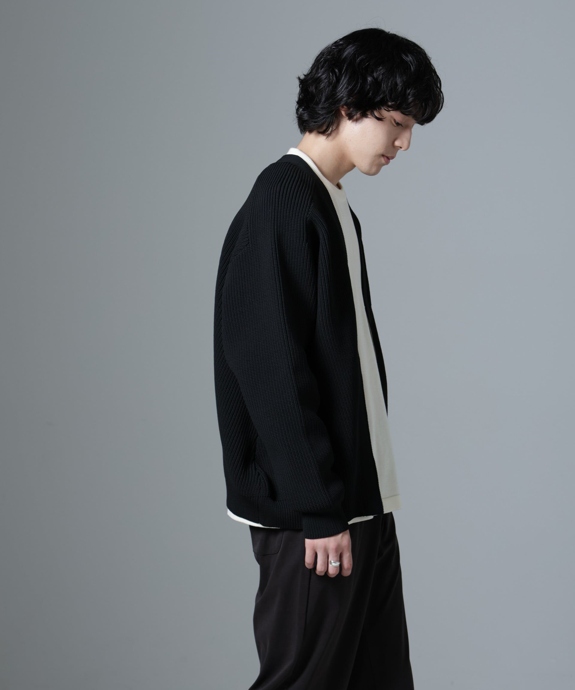 nano･universe「スポンディッシュZIPカーディガン」|ニット・セーター|