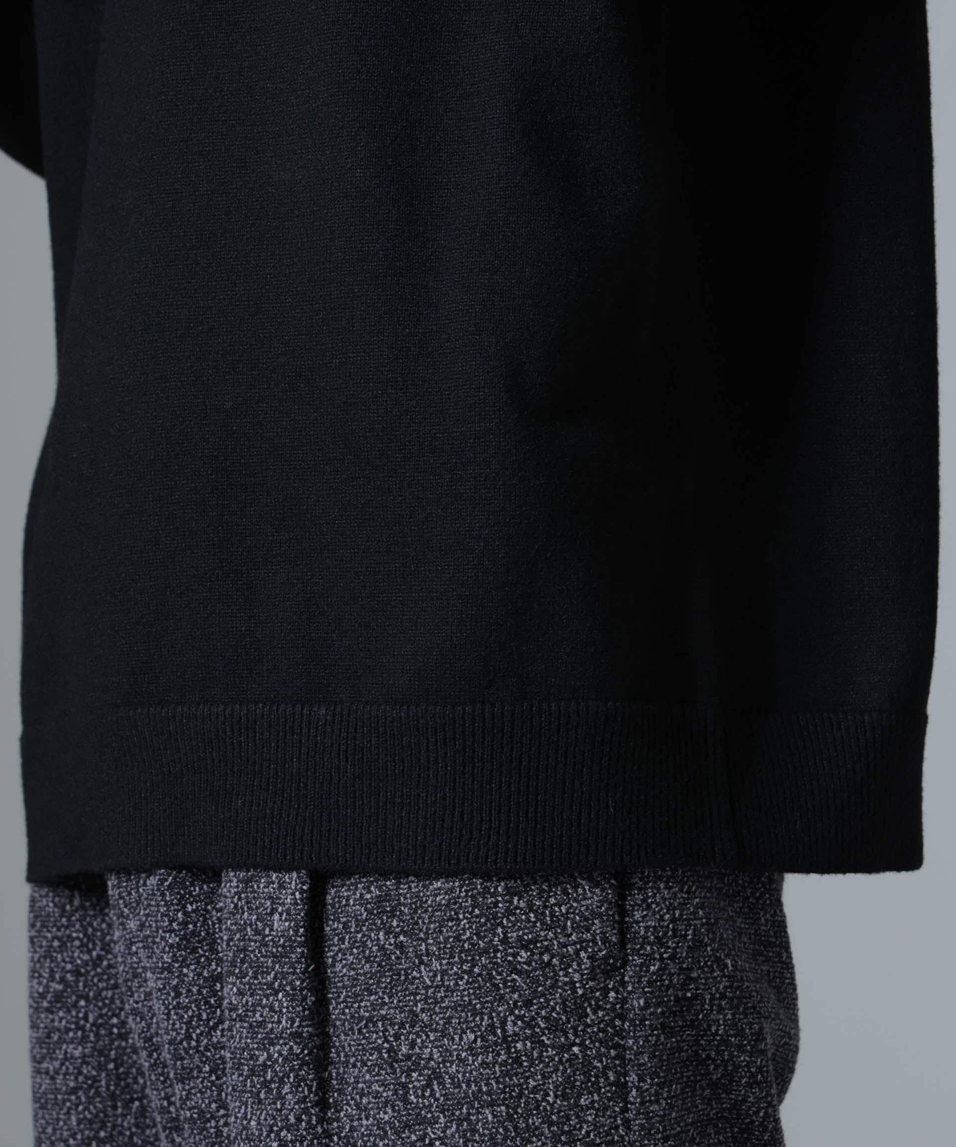 nano･universe「天竺編みニットパーカー」|ニット・セーター|