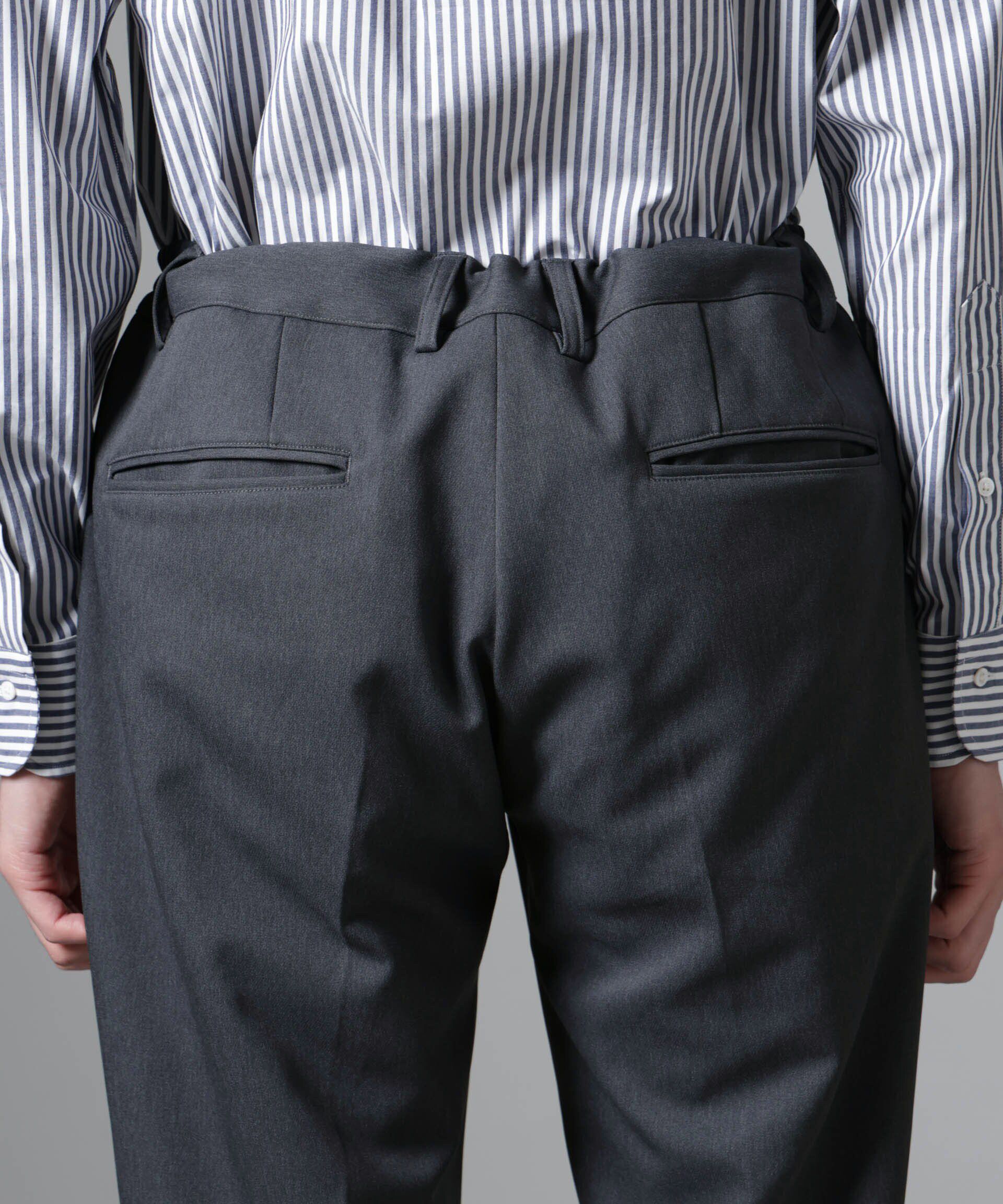 nano･universe「｢N TROUSERS BASIC｣CATINA(R)ﾒﾗﾝｼﾞ二重織ﾂｲﾙｽﾄﾚｯﾁﾊﾟﾝﾂ(ｾｯ  」|スーツ|