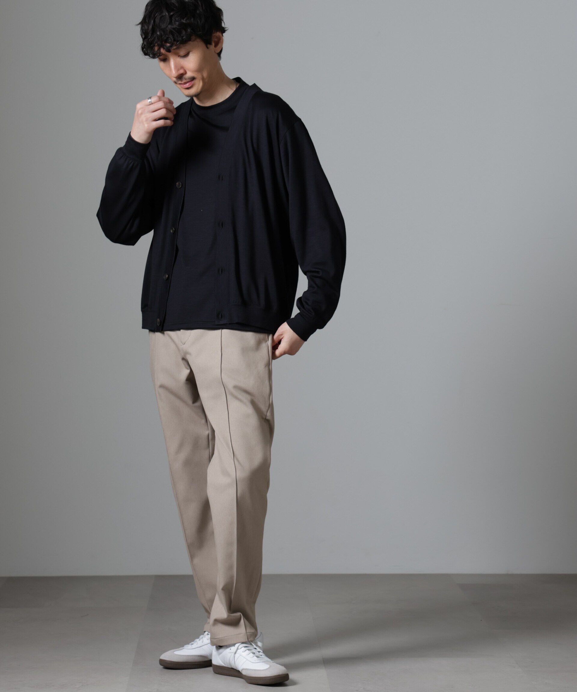 nano･universe「｢N TROUSERS BASIC｣CATINA(R)ﾒﾗﾝｼﾞ二重織ﾂｲﾙｽﾄﾚｯﾁﾊﾟﾝﾂ(ｾｯ  」|スーツ|