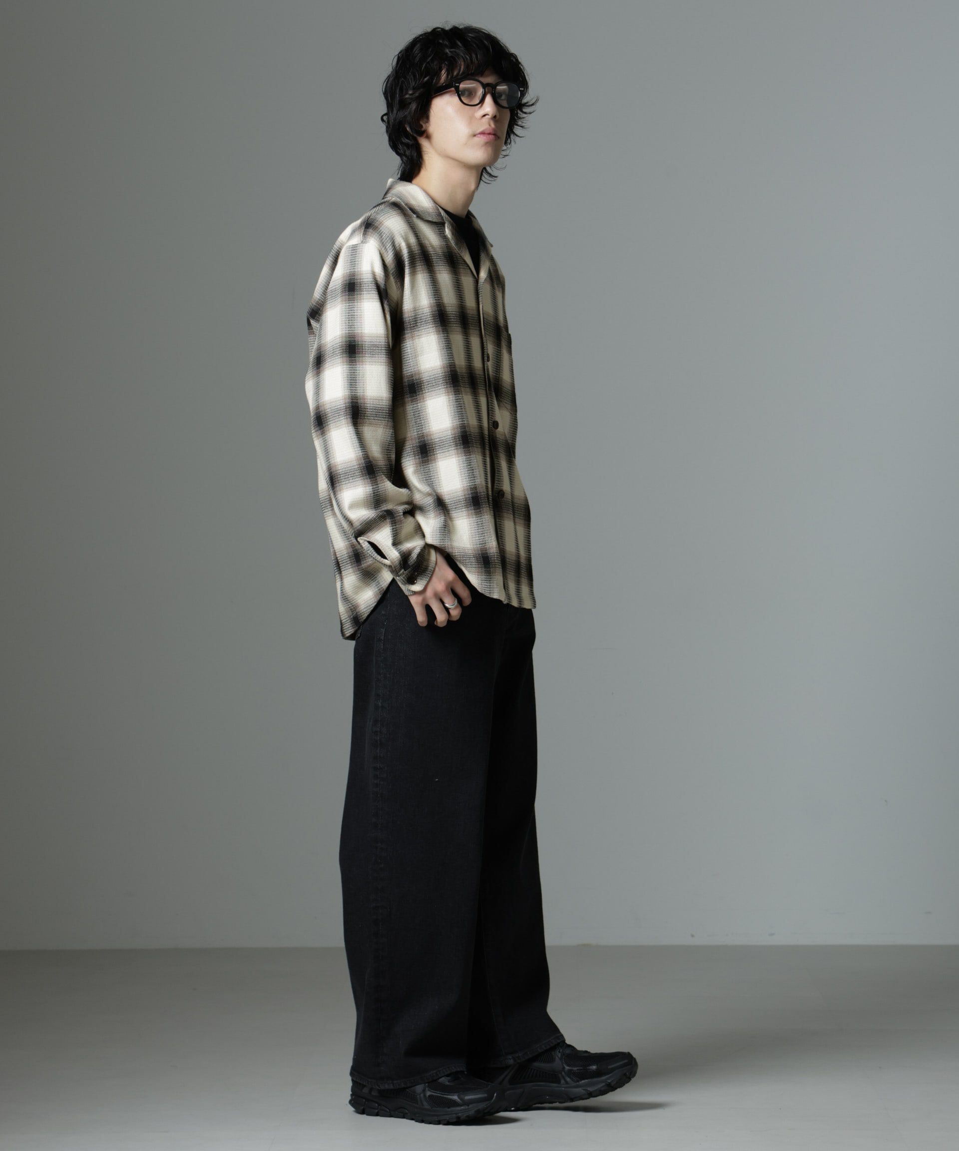 nano･universe「チェックワッフルシャツ」|シャツ・ブラウス|