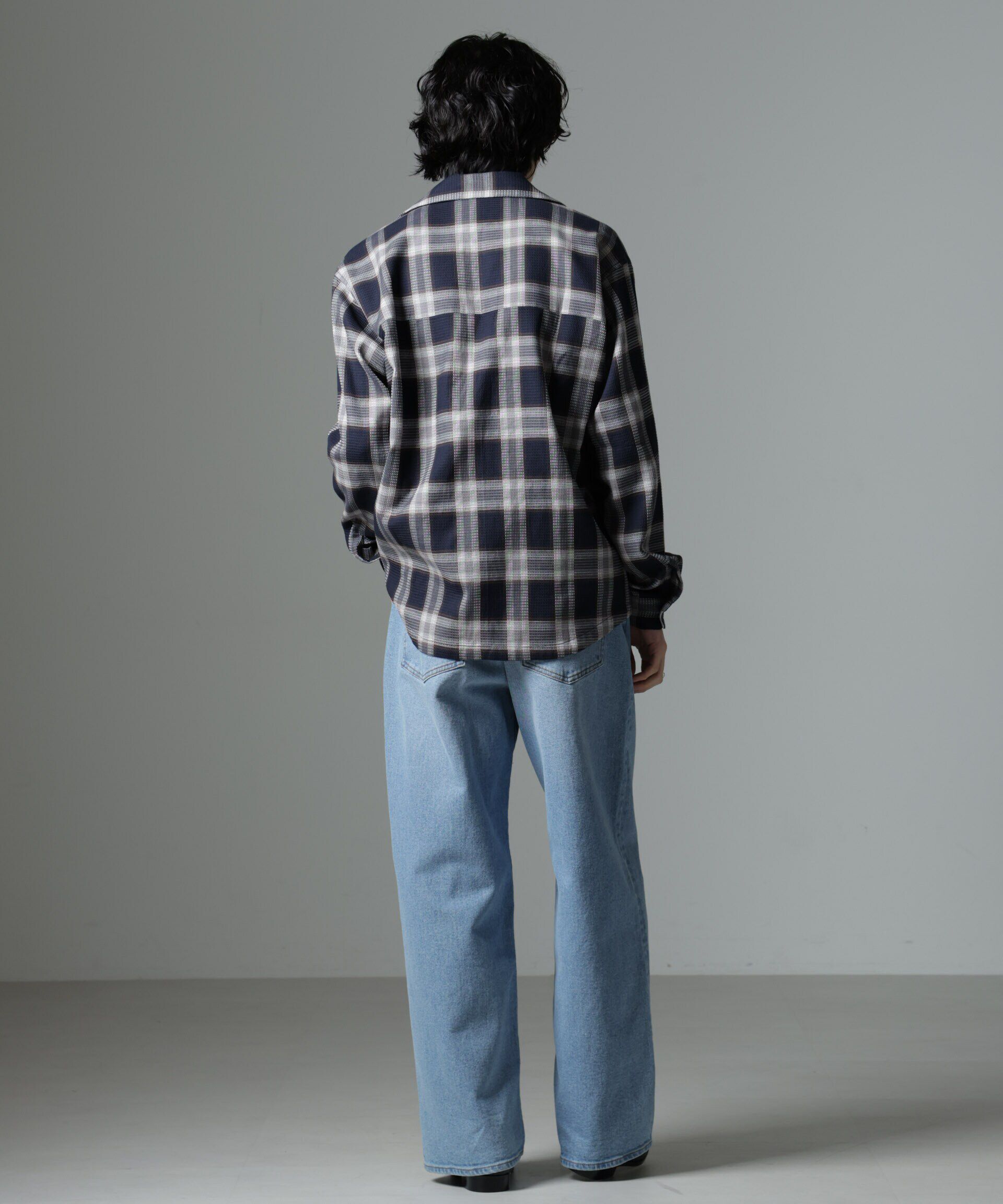 nano･universe「チェックワッフルシャツ」|シャツ・ブラウス|