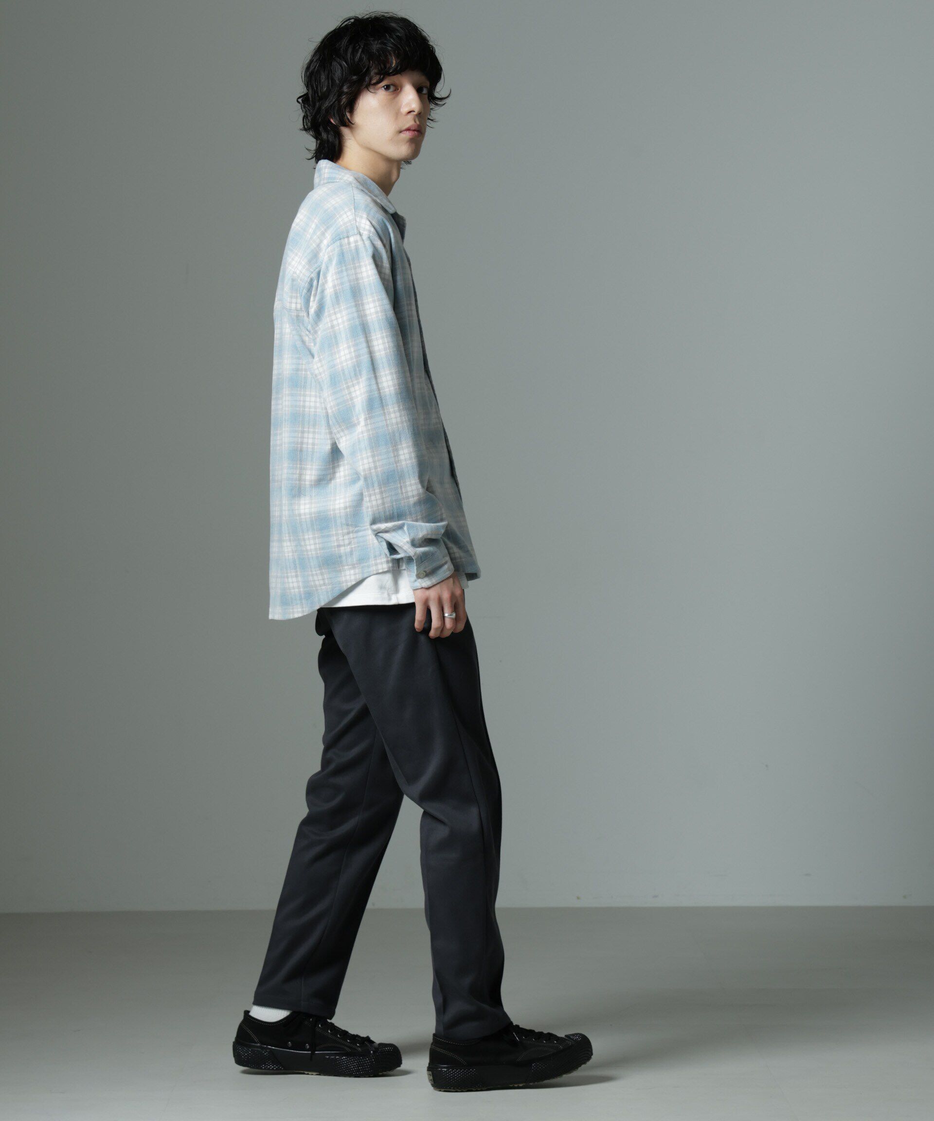 nano･universe「「MC」coveross(R)TECH WARM 裏起毛ツイル イージースラックス」|チノ|