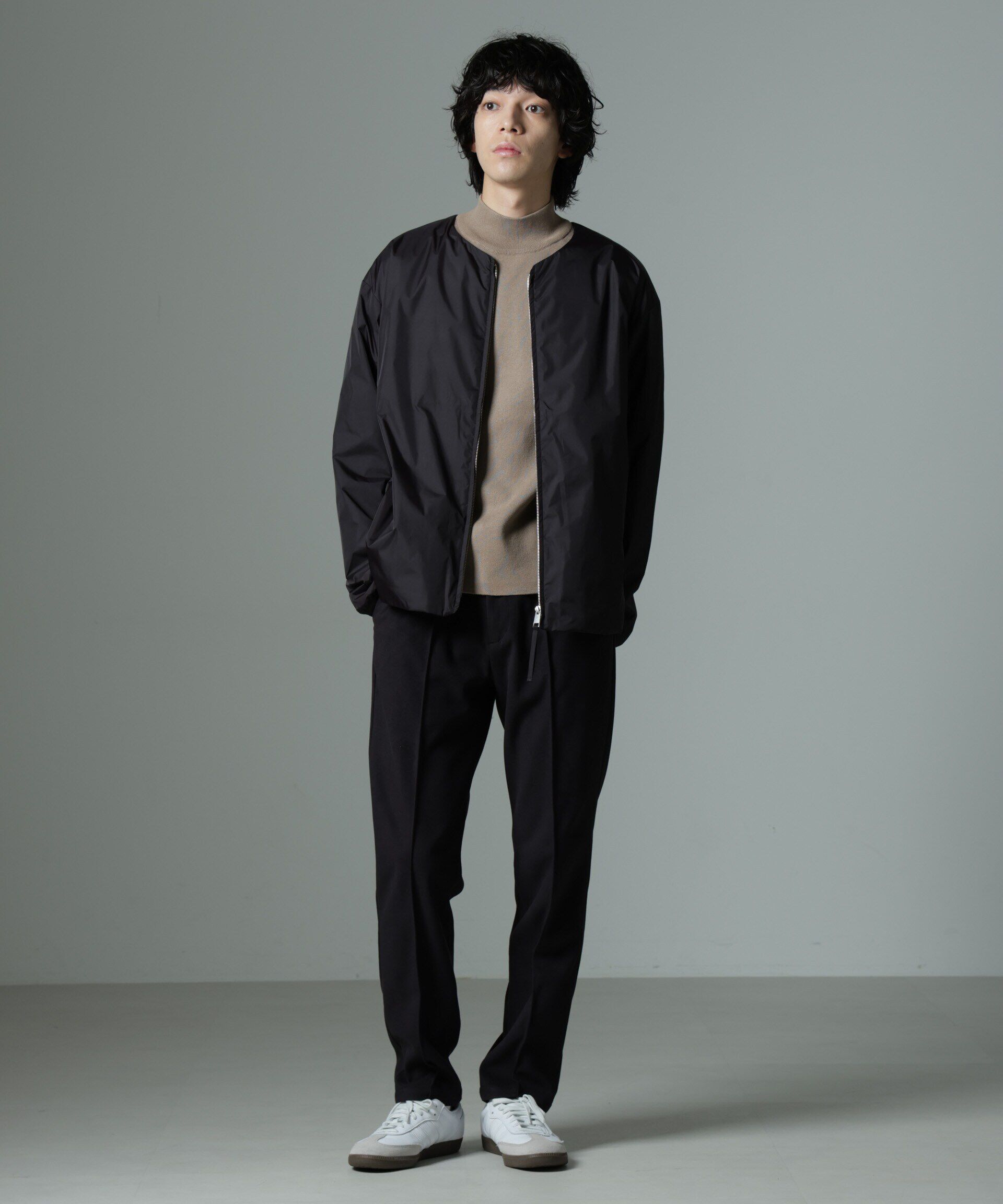 nano･universe「「MC」coveross(R)TECH WARM 裏起毛ツイル イージースラックス」|チノ|