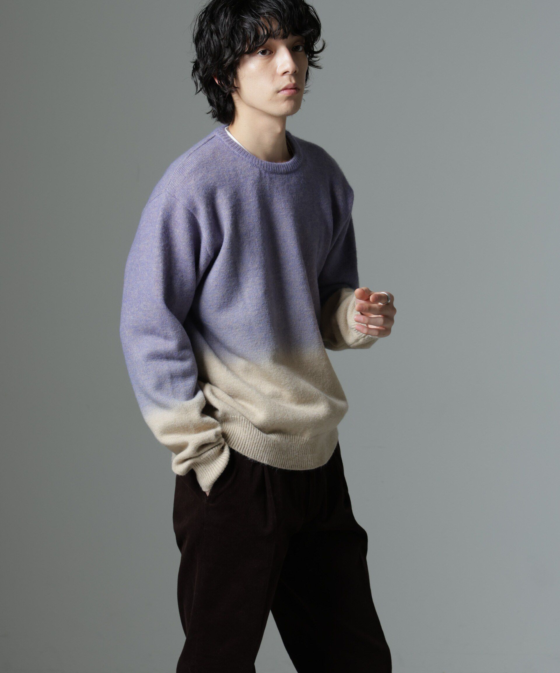 nano･universe「段染めニット」|ニット・セーター|