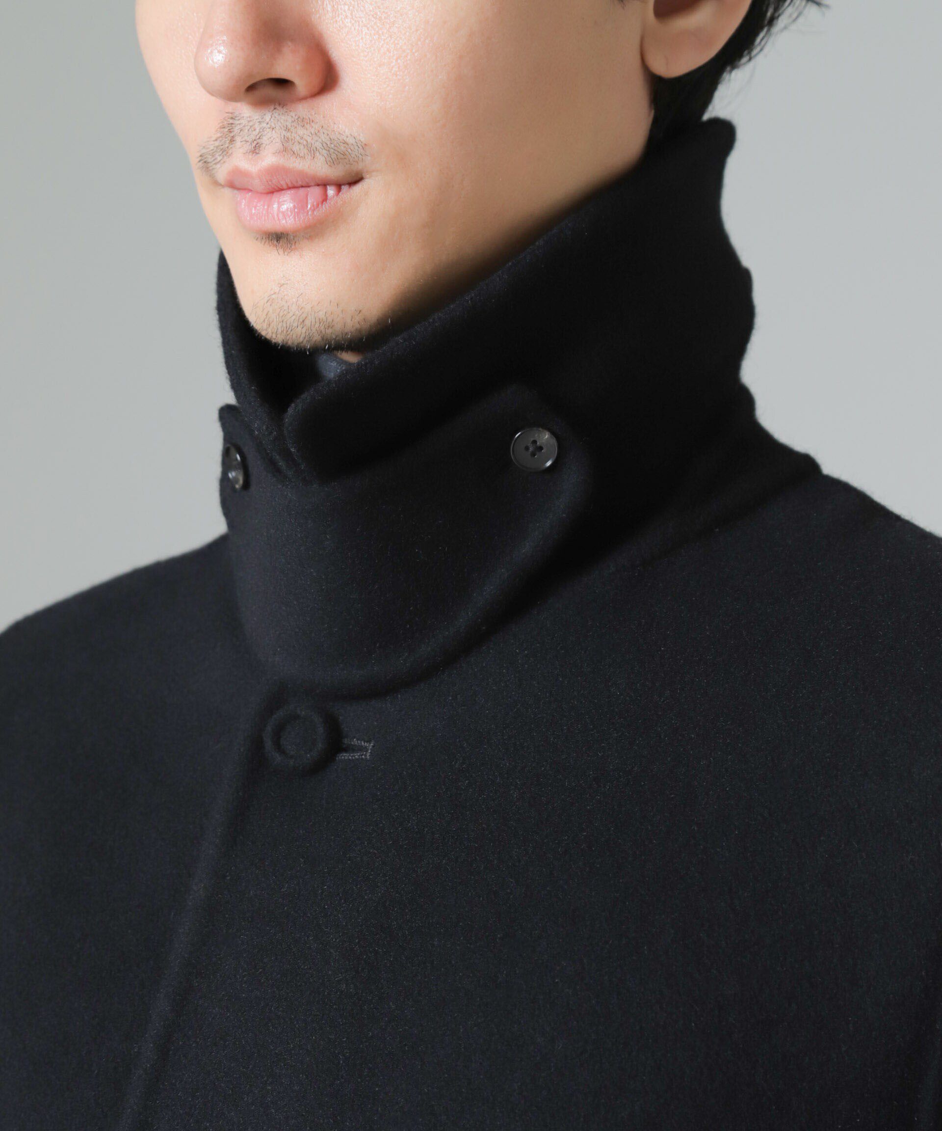 nano･universe「ダブルフェイスウールリバーバルカラーコート」|その他|