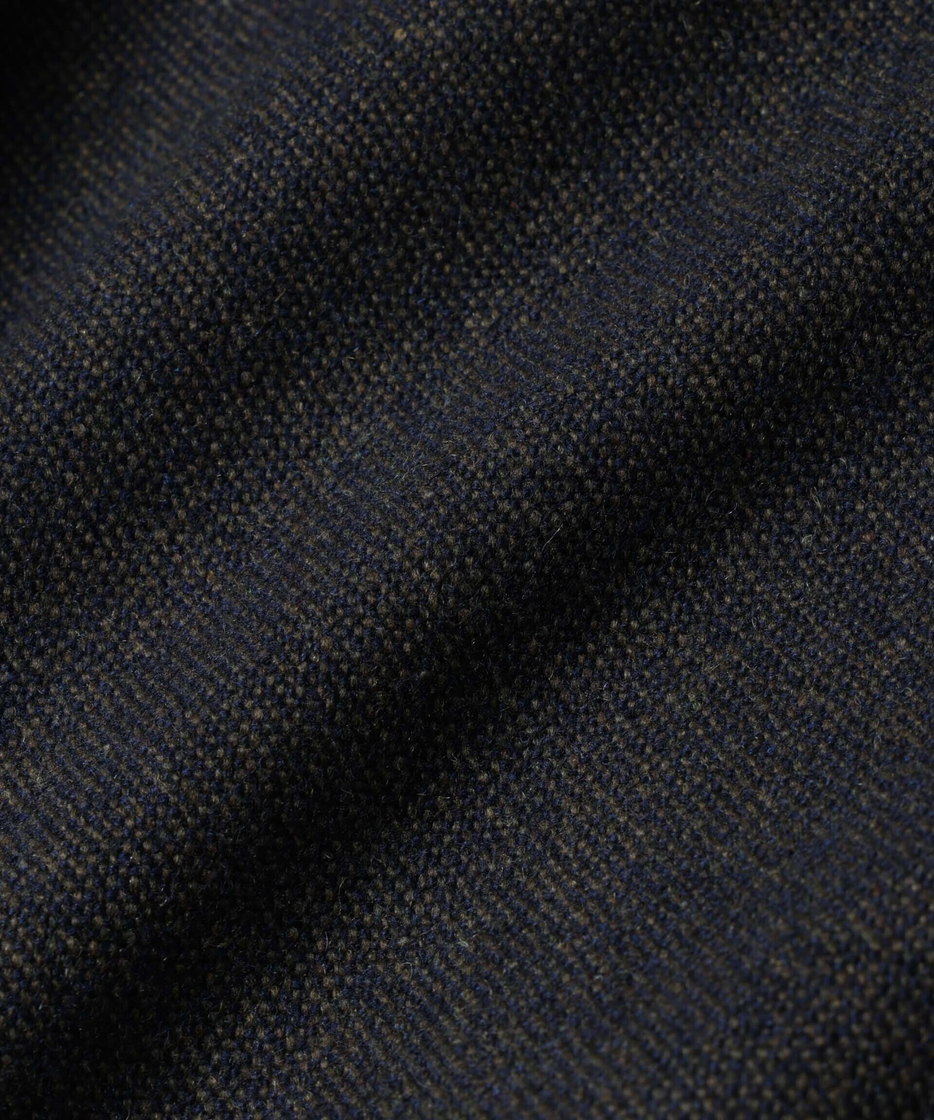 nano･universe「ツイードハリントンジャケット」|ブルゾン・スタジャン|