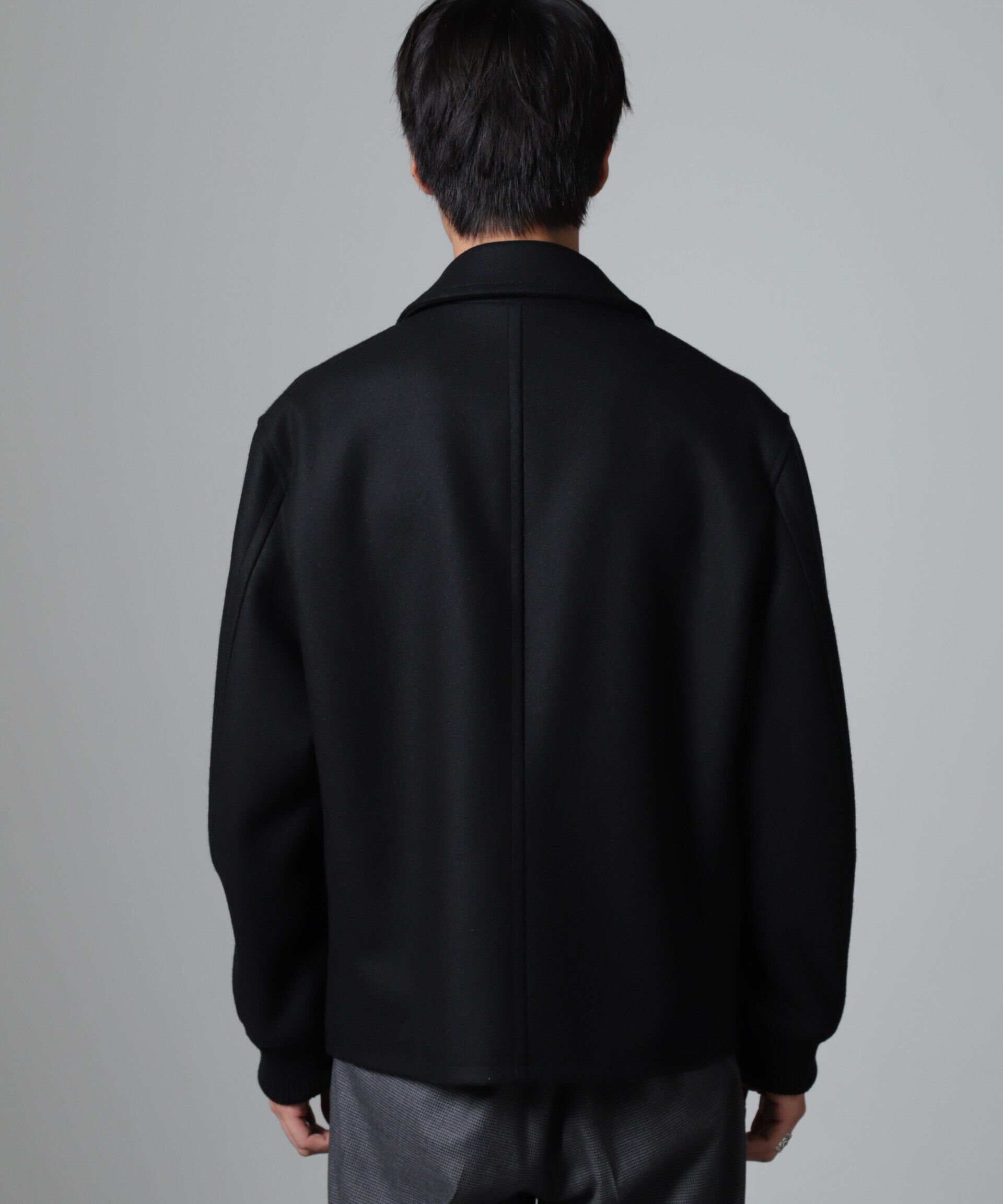 nano･universe「ハードプレスメルトンジップアップブルゾン」|ブルゾン・スタジャン|