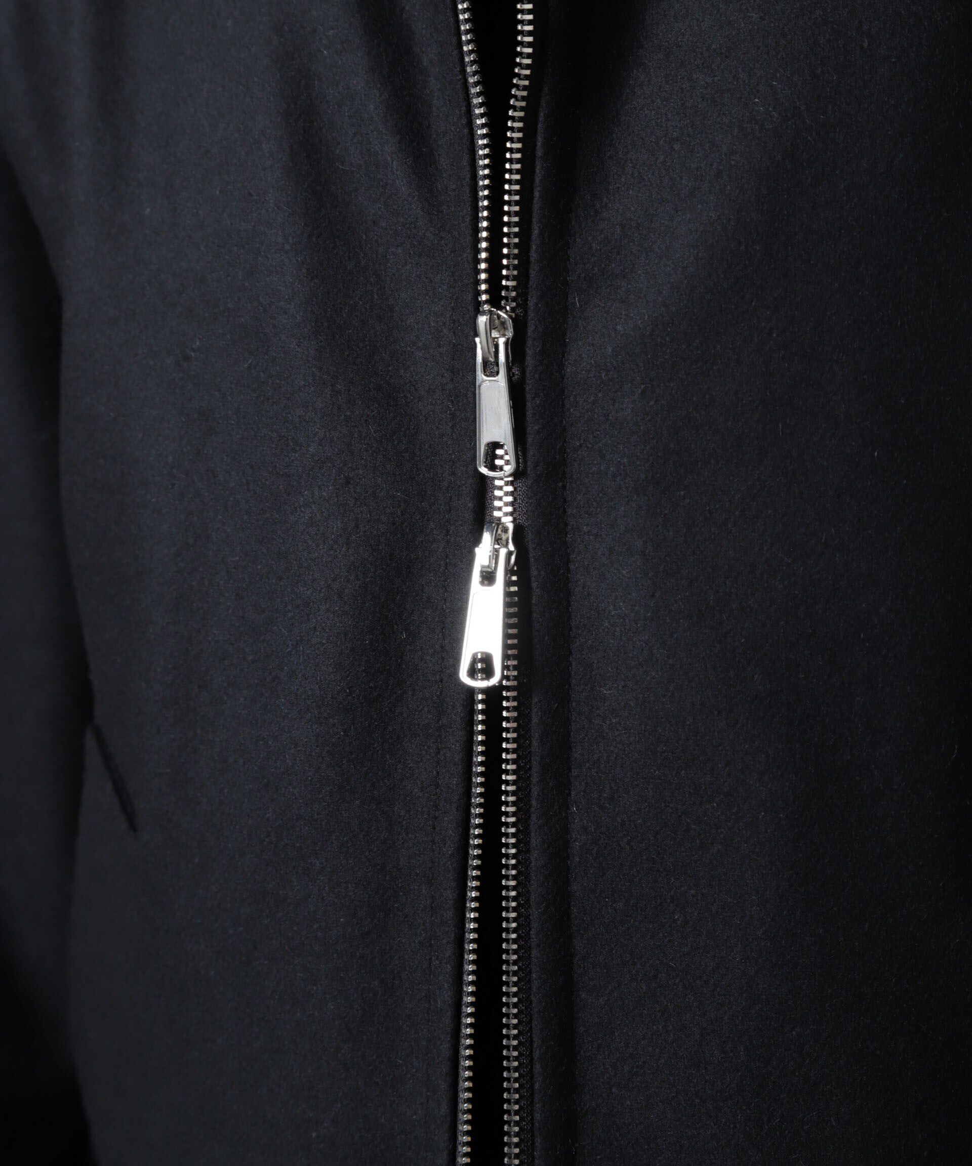 nano･universe「ハードプレスメルトンジップアップブルゾン」|ブルゾン・スタジャン|