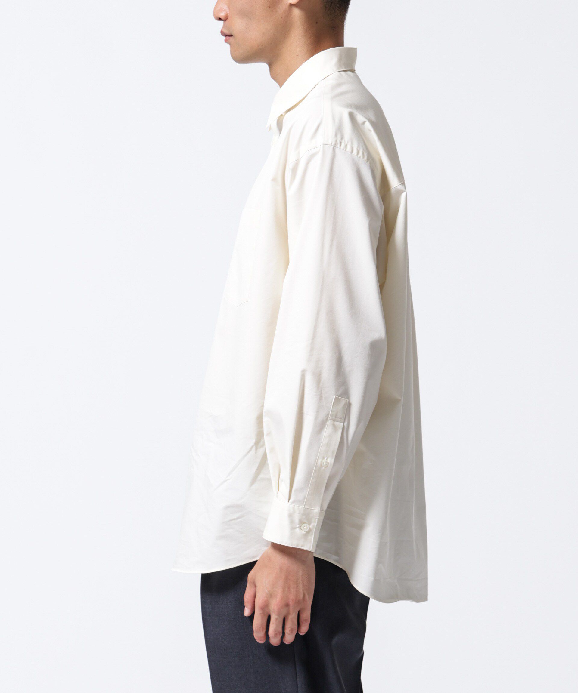 nano･universe「「ASSEMBLANC」タイニーカラーオーバーサイズシャツ」|シャツ・ブラウス|