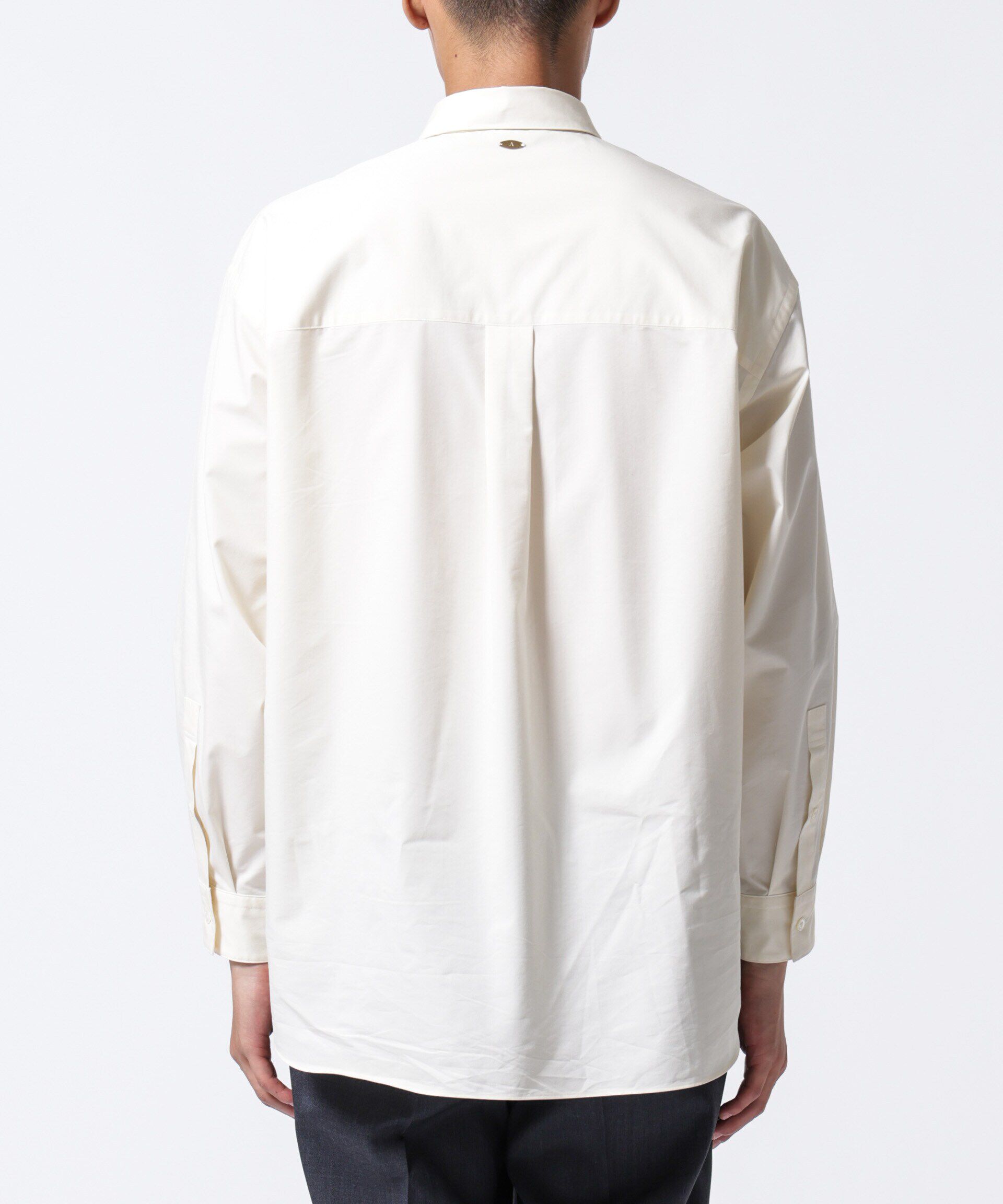 nano･universe「「ASSEMBLANC」タイニーカラーオーバーサイズシャツ」|シャツ・ブラウス|