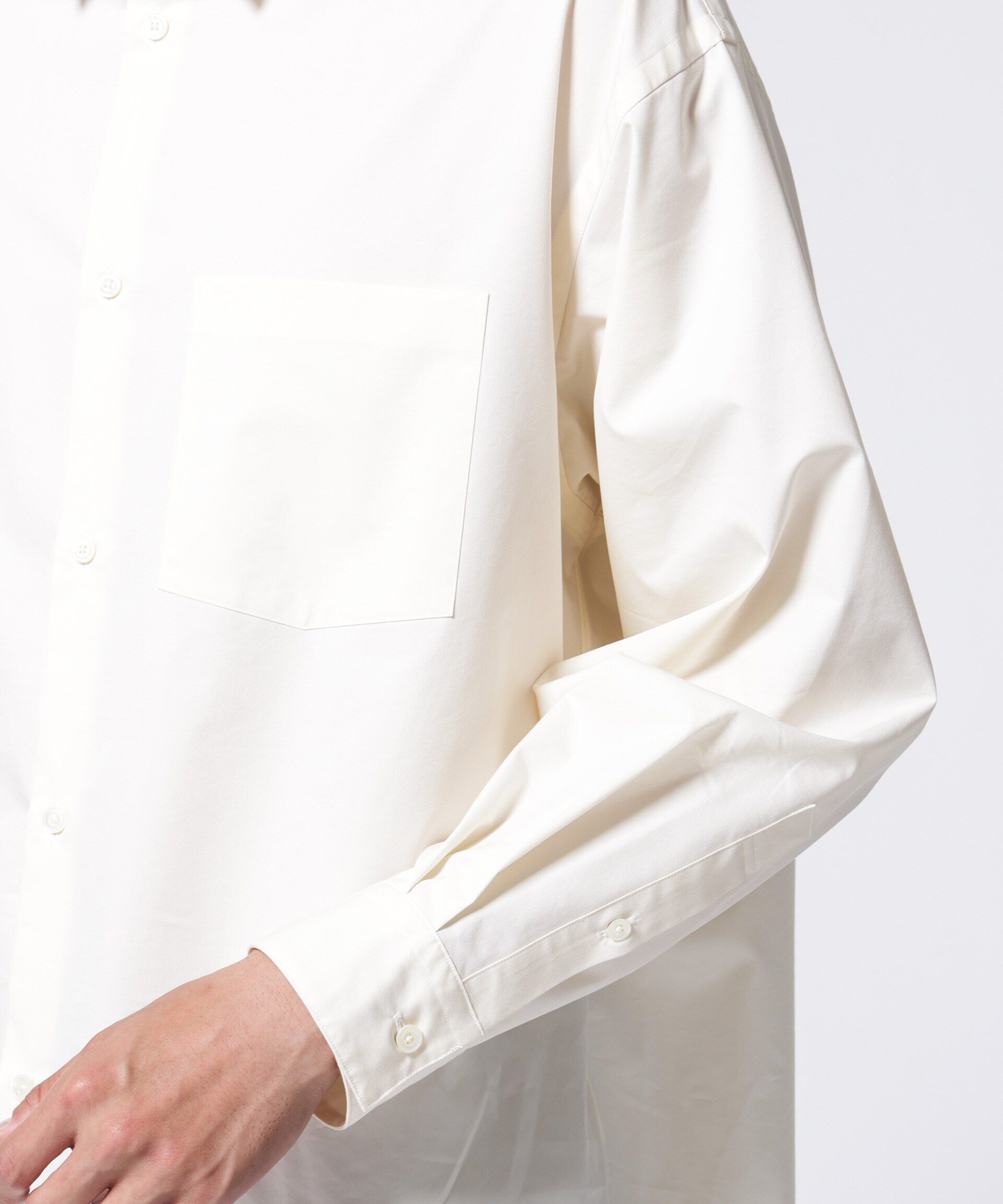 nano･universe「「ASSEMBLANC」タイニーカラーオーバーサイズシャツ」|シャツ・ブラウス|