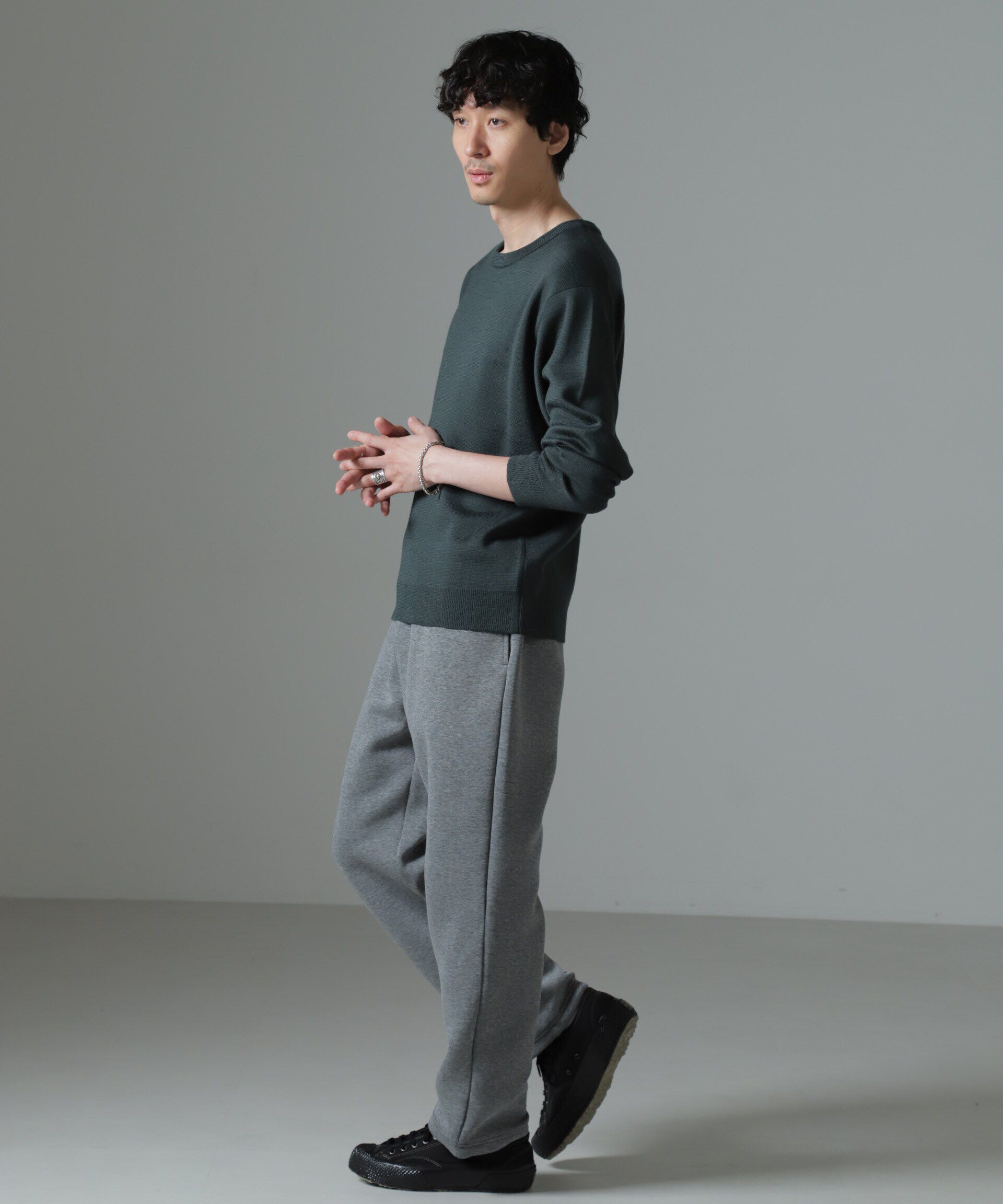 nano･universe「ボンディングトレーナーパンツ」|チノ|