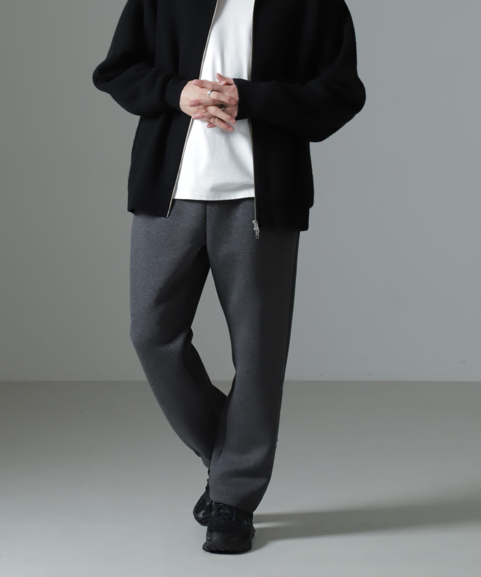 nano･universe「ボンディングトレーナーパンツ」|チノ|