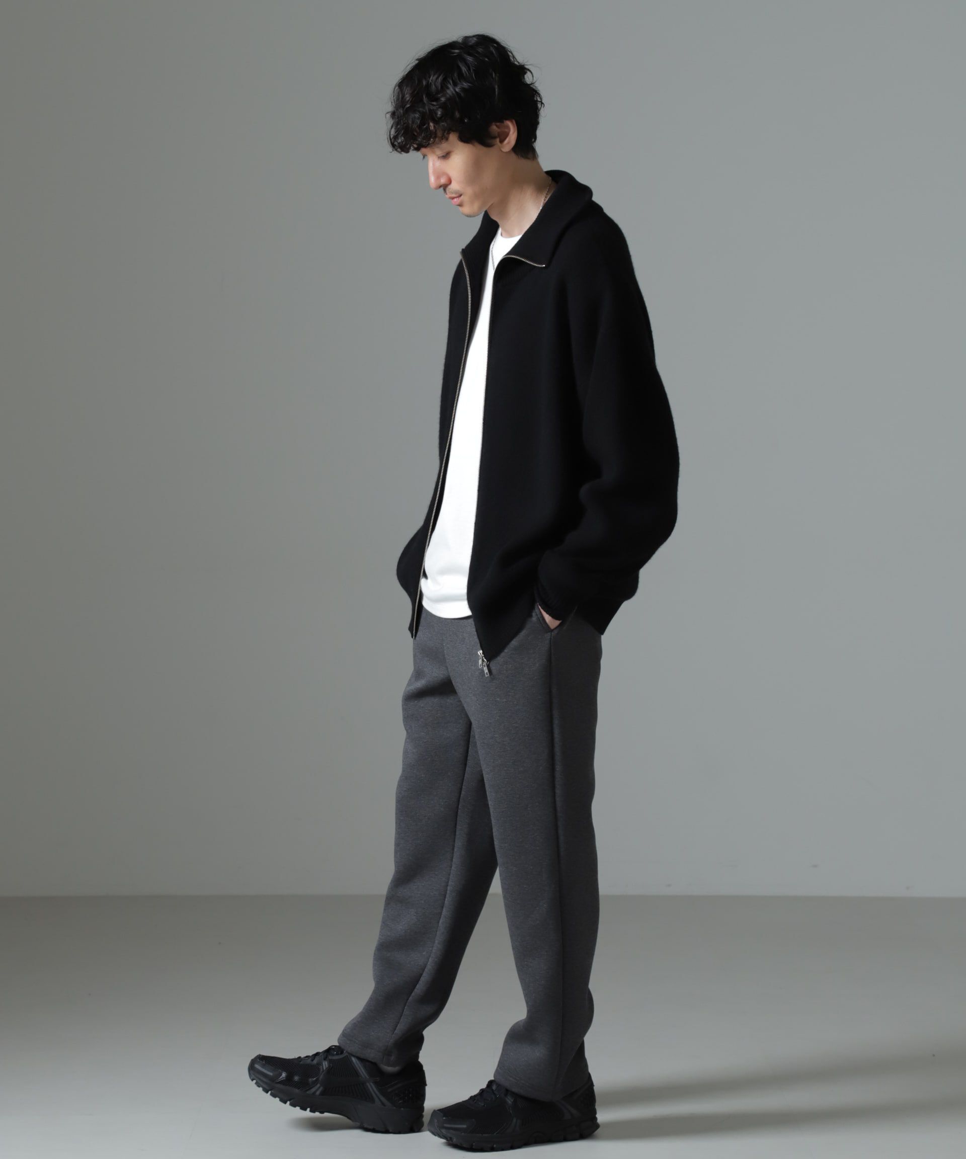 nano･universe「ボンディングトレーナーパンツ」|チノ|