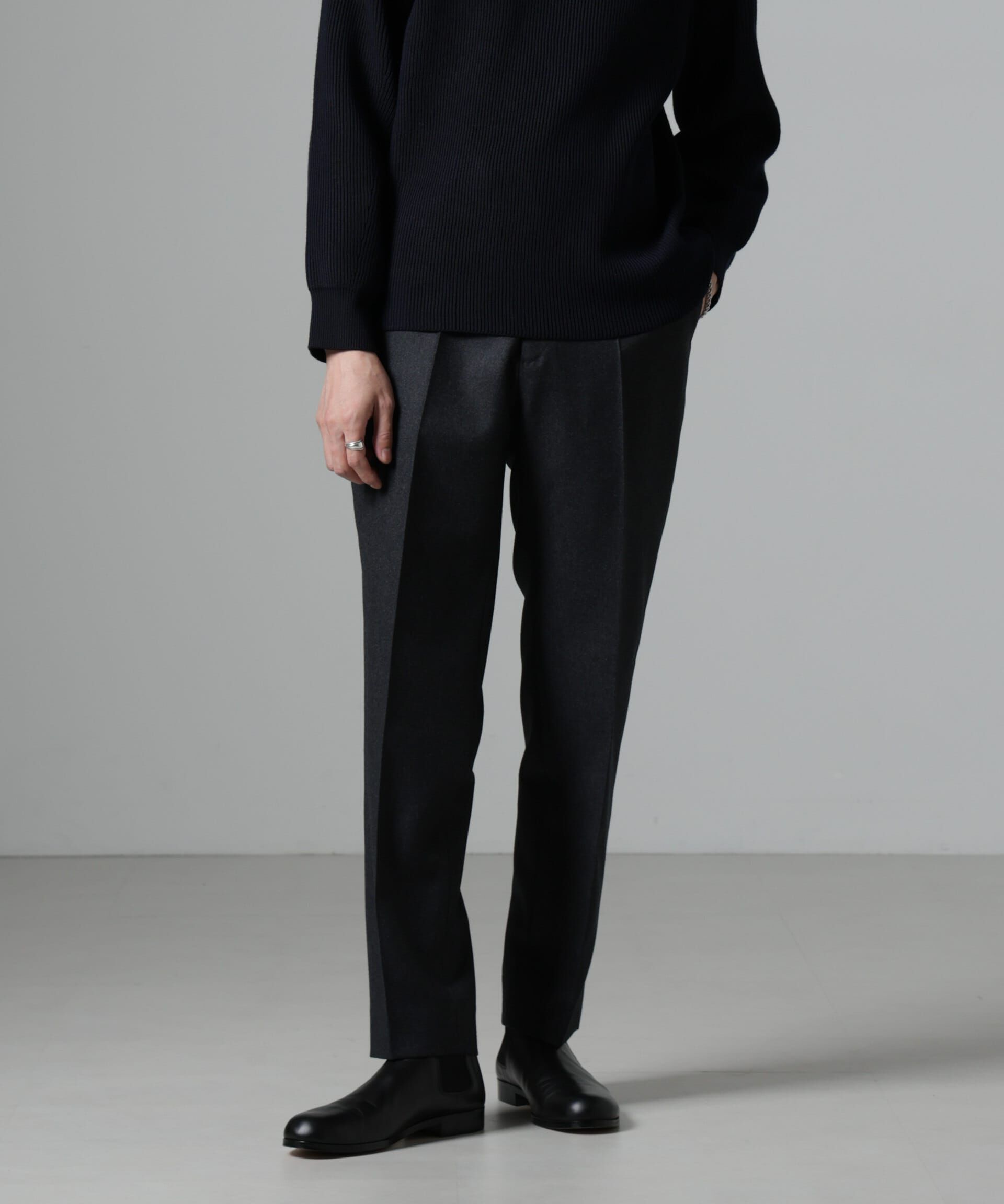 nano･universe「メンズフラノクリーステーパードトラウザー」|チノ|