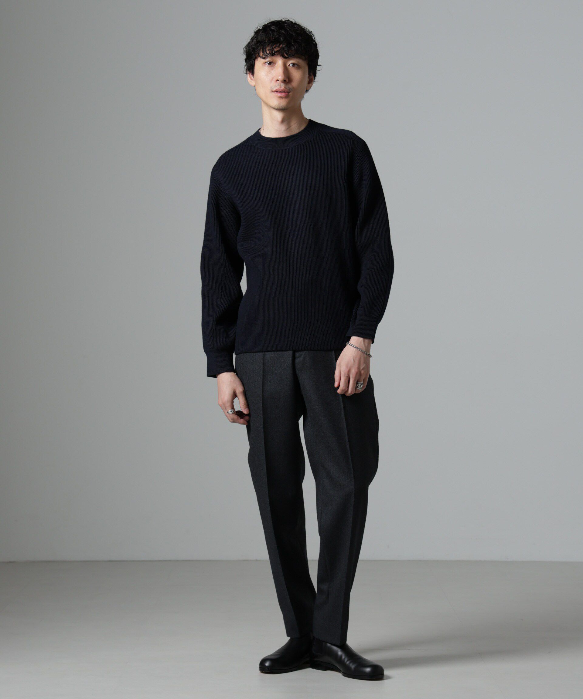 nano･universe「メンズフラノクリーステーパードトラウザー」|チノ|