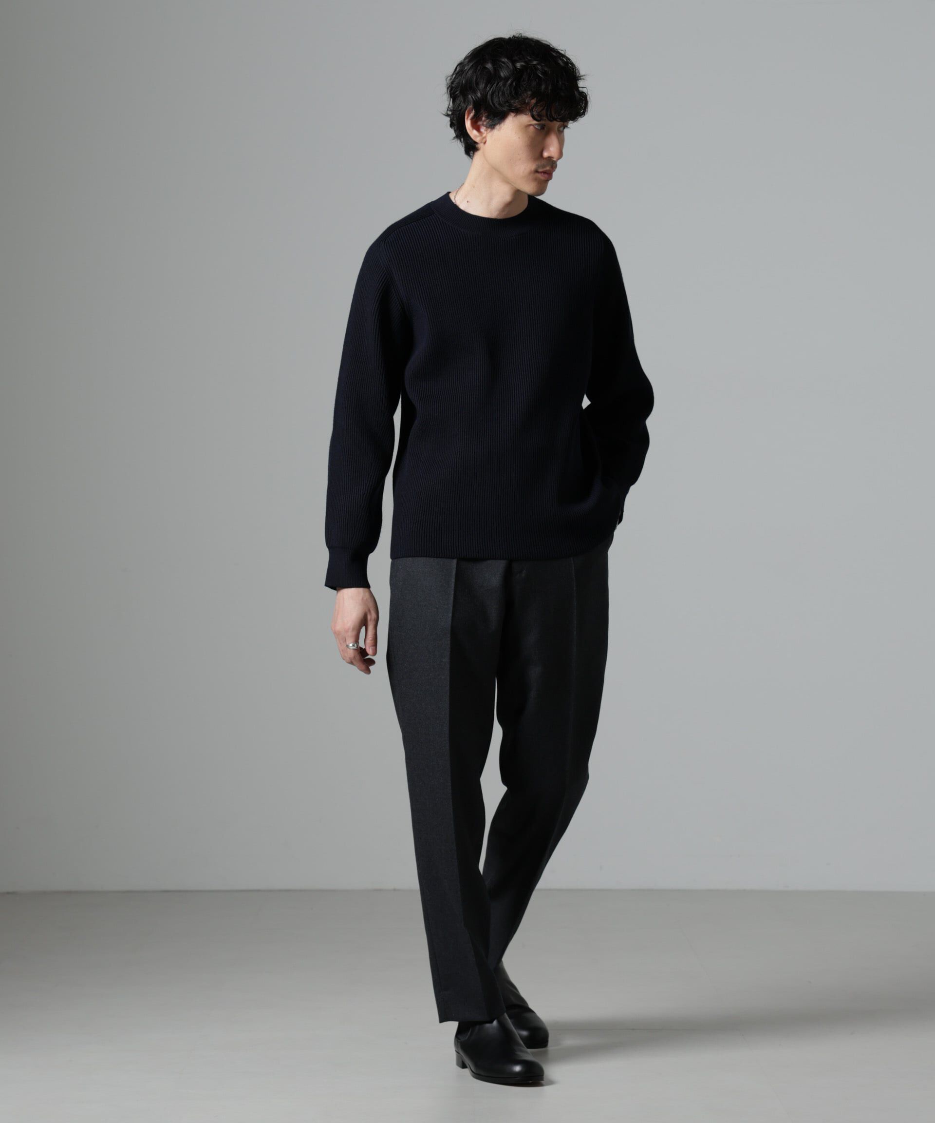 nano･universe「メンズフラノクリーステーパードトラウザー」|チノ|