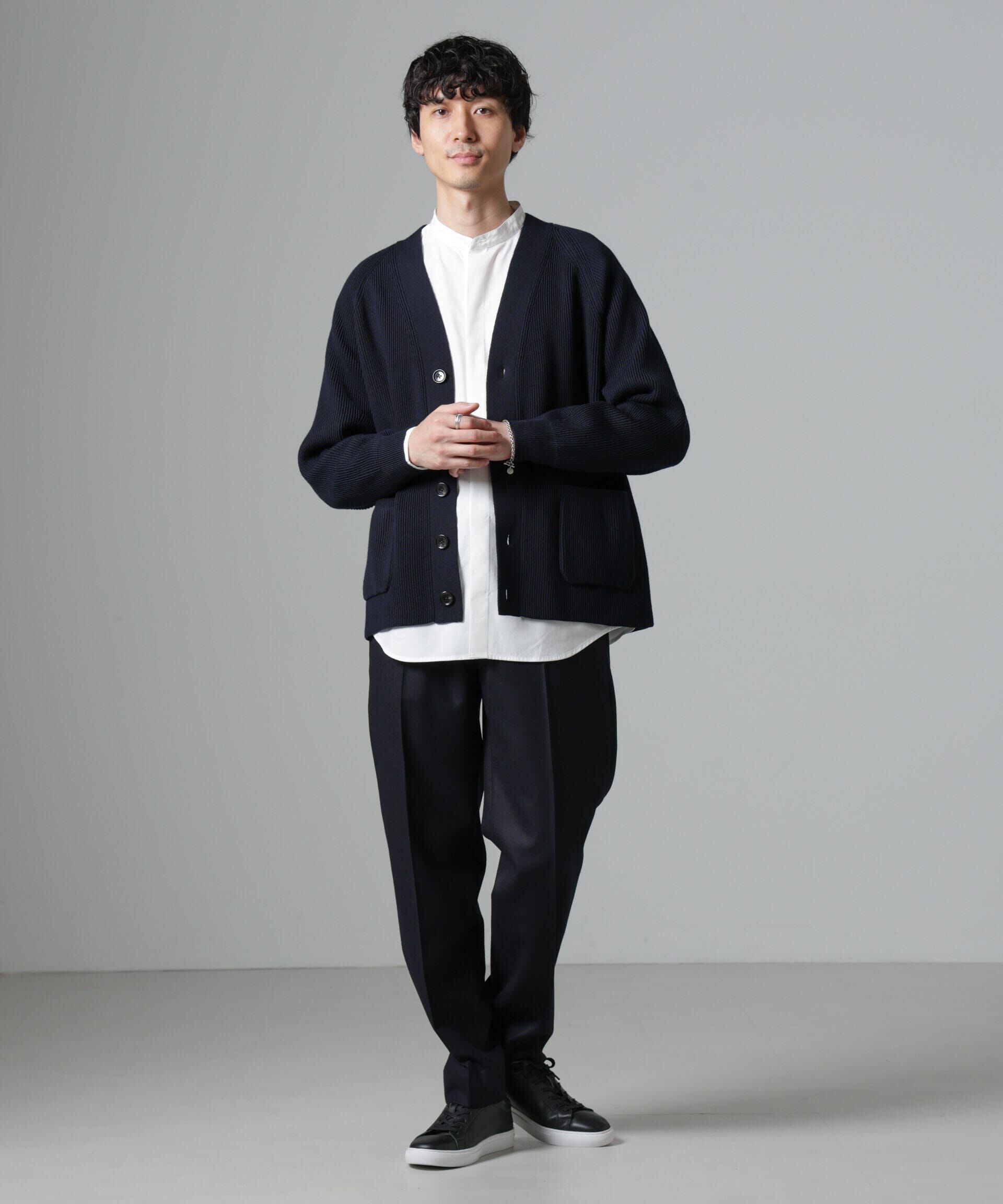 nano･universe「メンズフラノクリーステーパードトラウザー」|チノ|