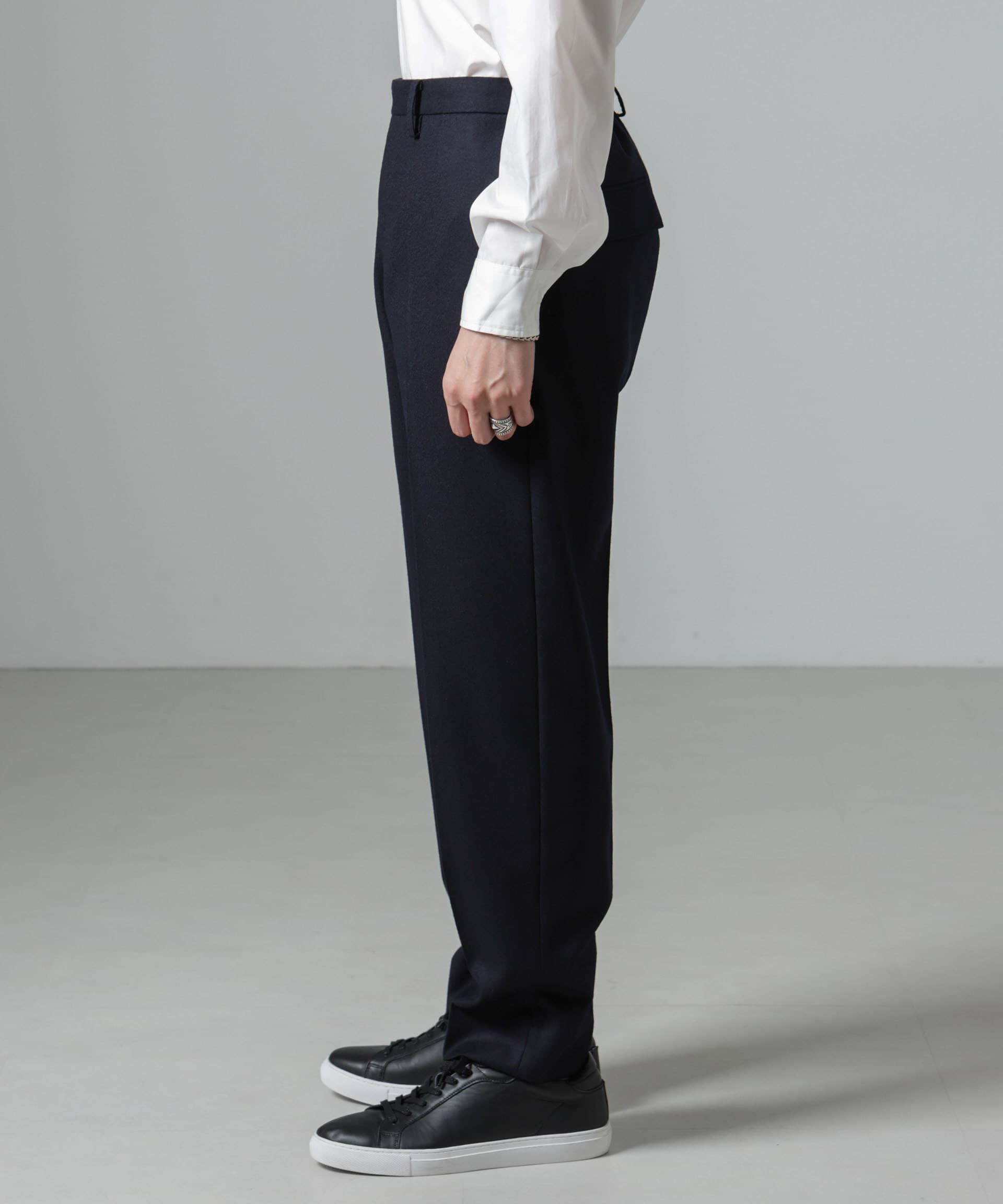 nano･universe「メンズフラノクリーステーパードトラウザー」|チノ|