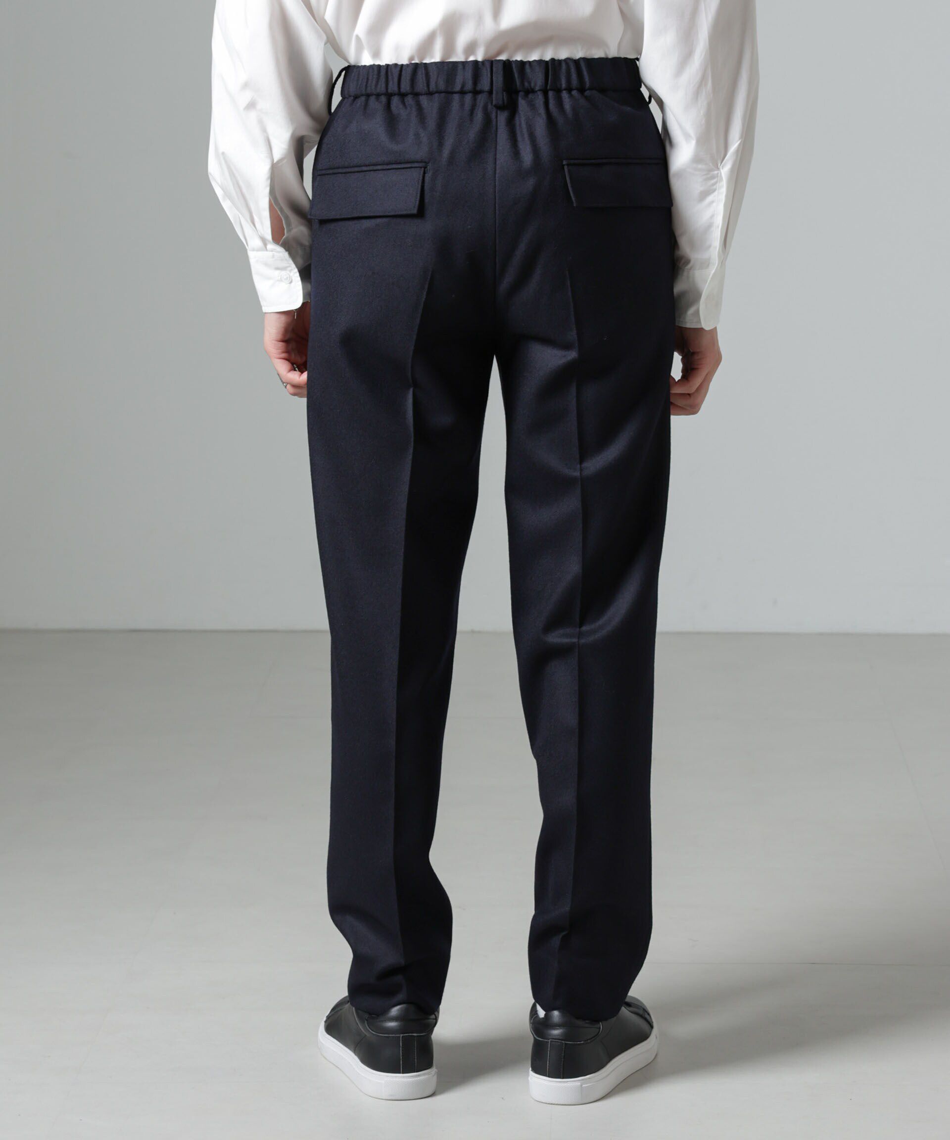 nano･universe「メンズフラノクリーステーパードトラウザー」|チノ|