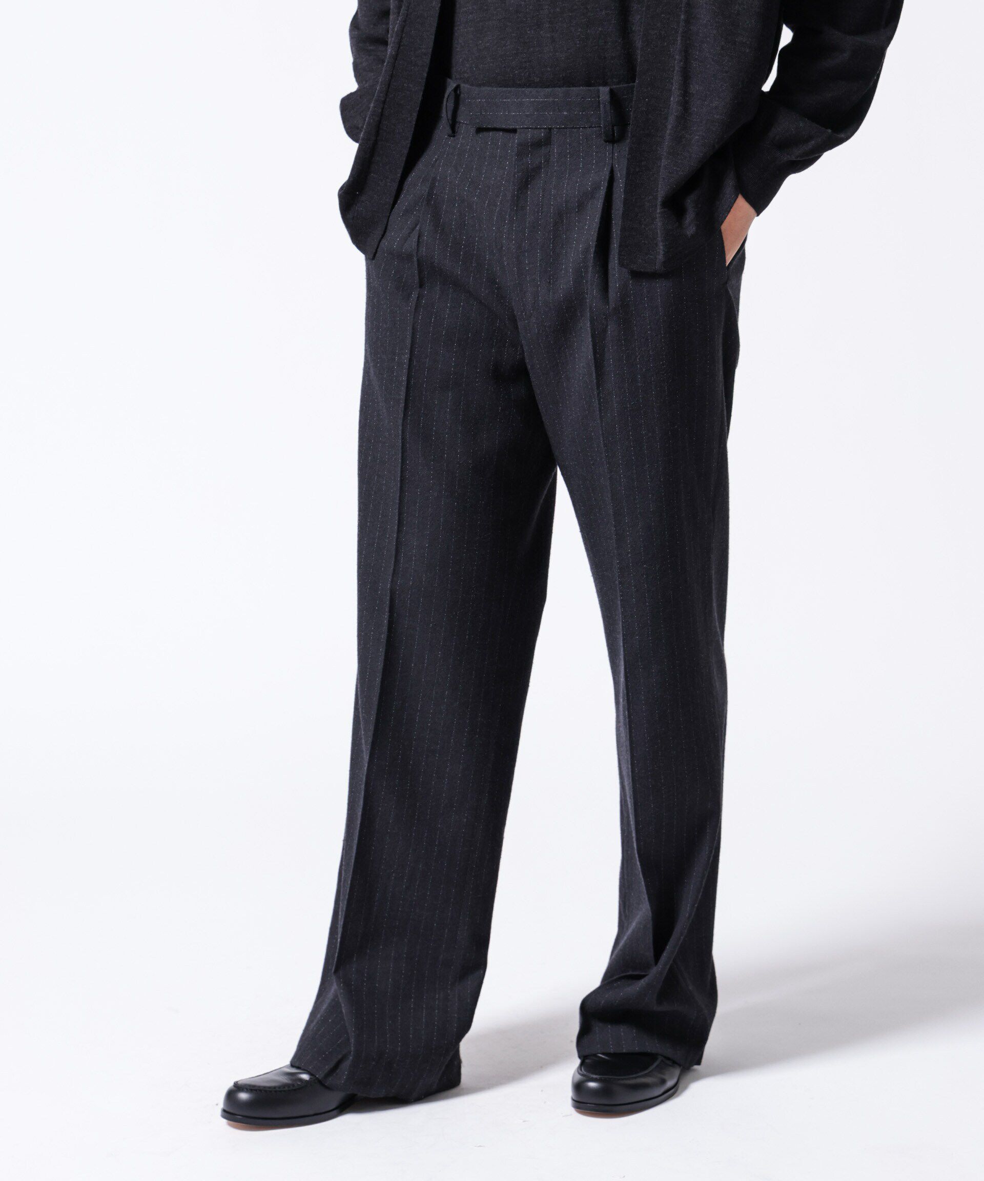 nano･universe「「ASSEMBLANC」クリースワイドパンツ(セットアップ可)」|スーツ|