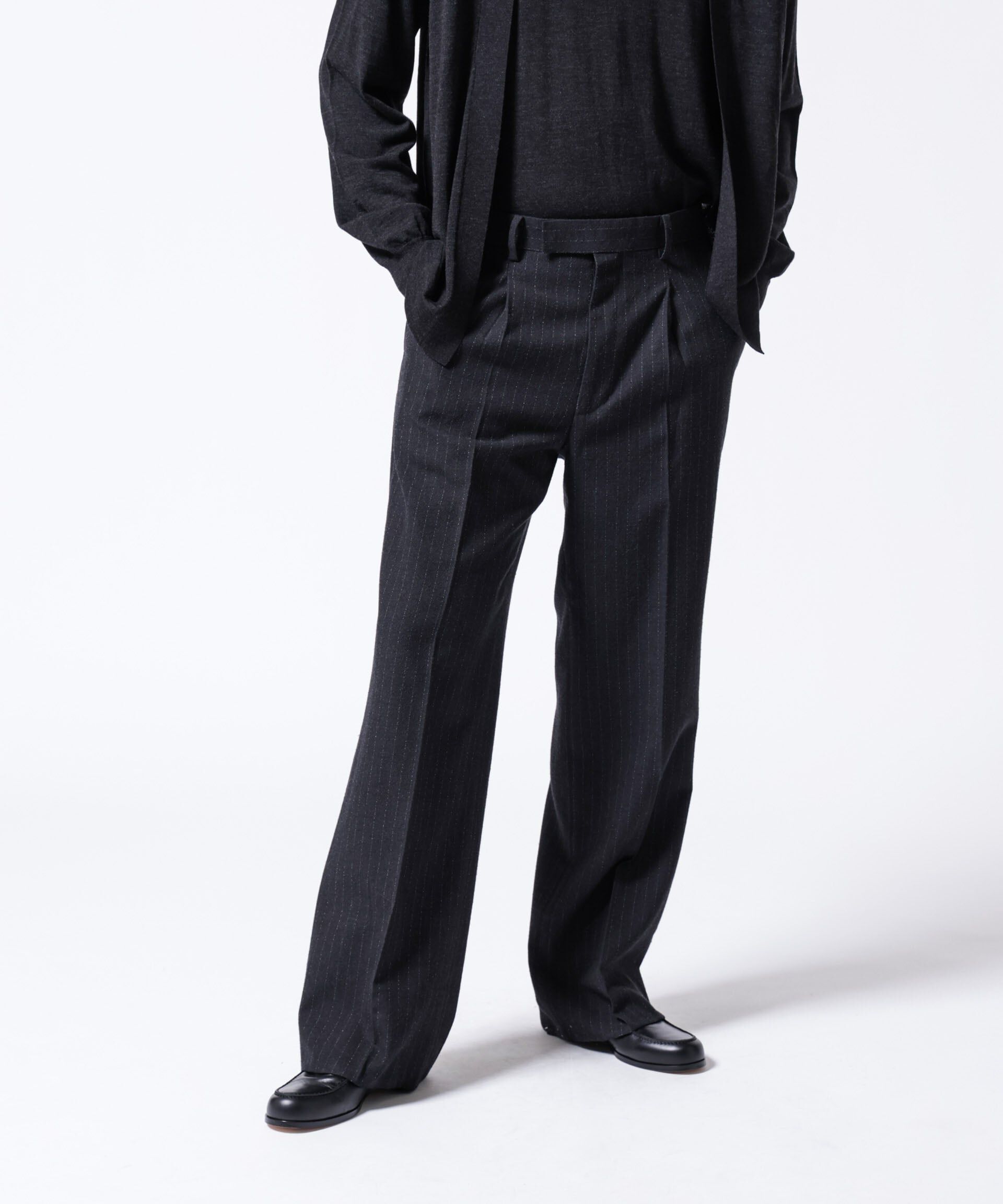 nano･universe「「ASSEMBLANC」クリースワイドパンツ(セットアップ可)」|スーツ|