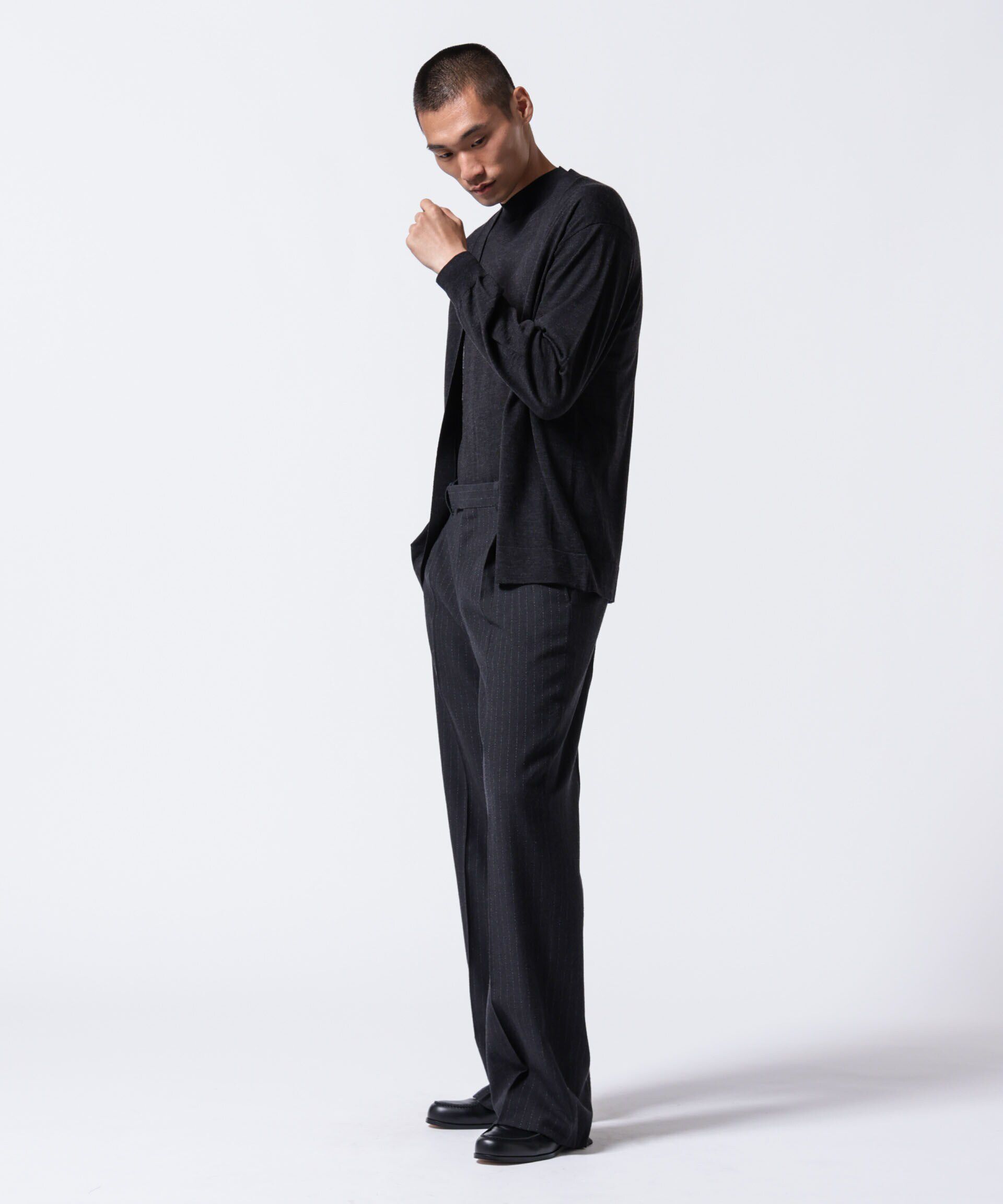 nano･universe「「ASSEMBLANC」クリースワイドパンツ(セットアップ可)」|スーツ|