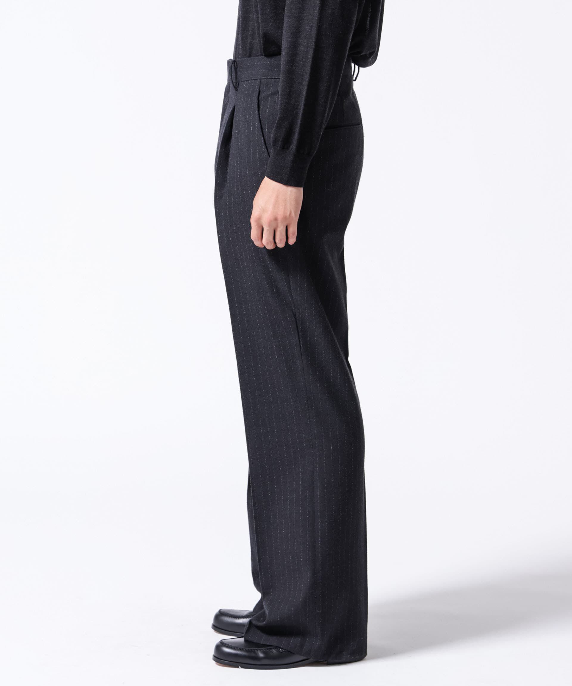 nano･universe「「ASSEMBLANC」クリースワイドパンツ(セットアップ可)」|スーツ|